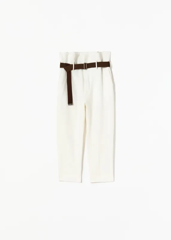 LINEN HIGH WAIST TROUSERS made by Plan C