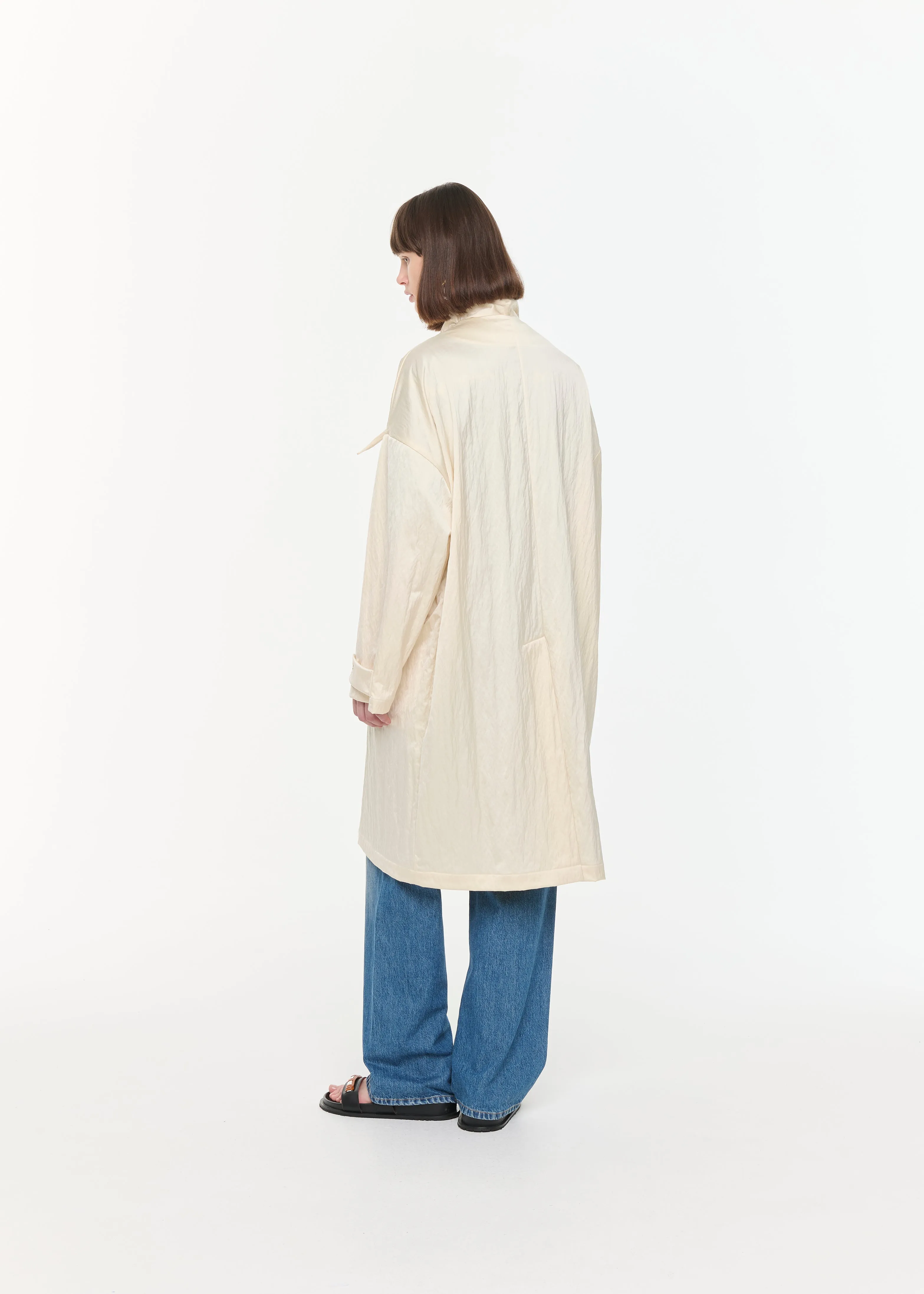 WRINKLED SATIN COAT sold by Plan C product image thumbnail 4
