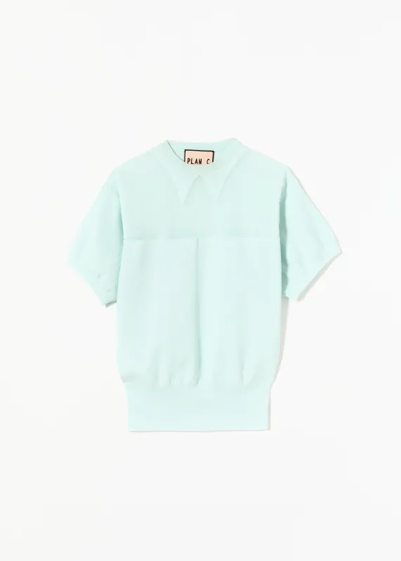 INTARSIA SHORT SLEEVES KNIT made by Plan C