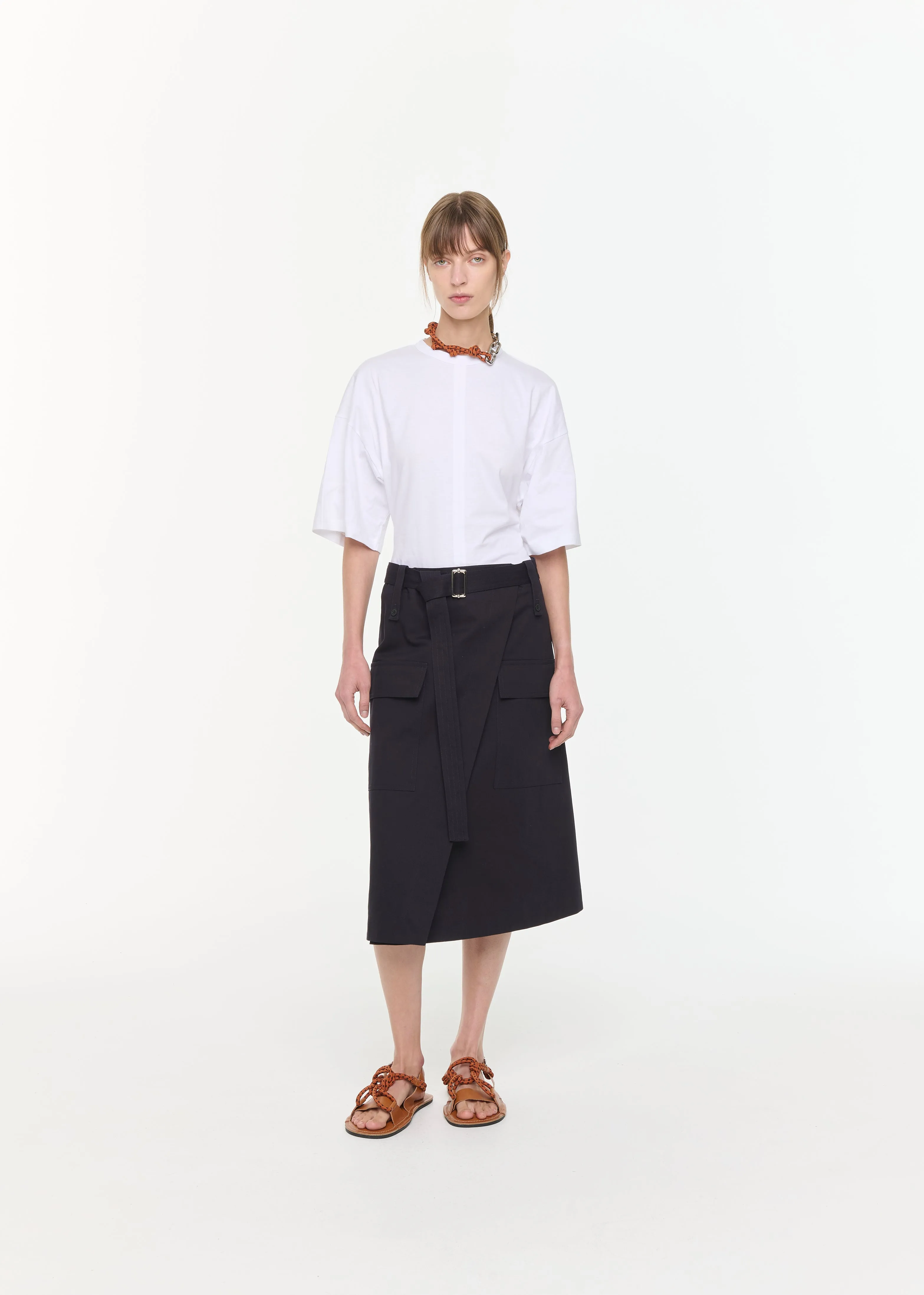 BLUE BLACK WRAP SKIRT sold by Plan C product image thumbnail 2