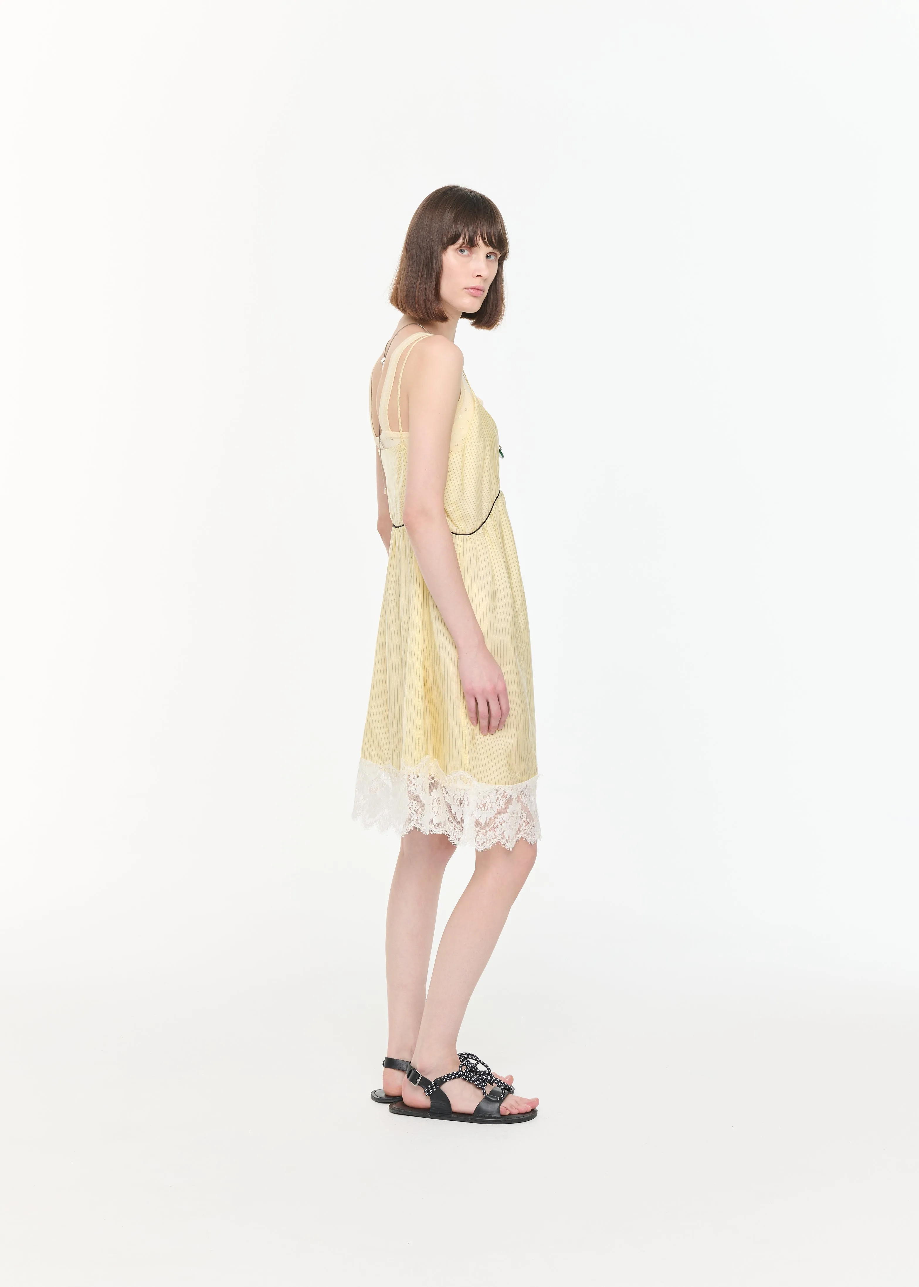 MIDI STRIPED SLIP DRESS sold by Plan C product image thumbnail 5