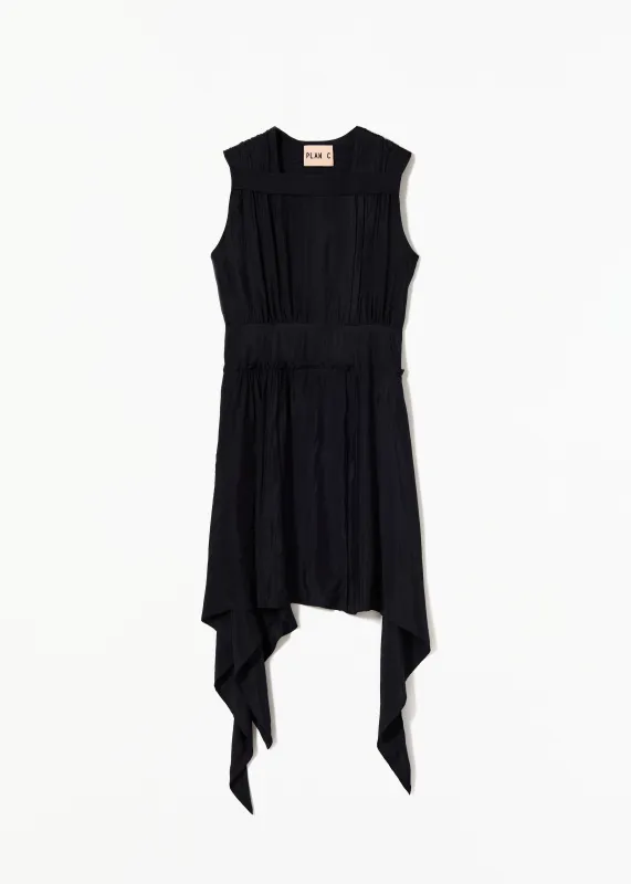 MIDI ASYMMETRIC TWILL DRESS made by Plan C