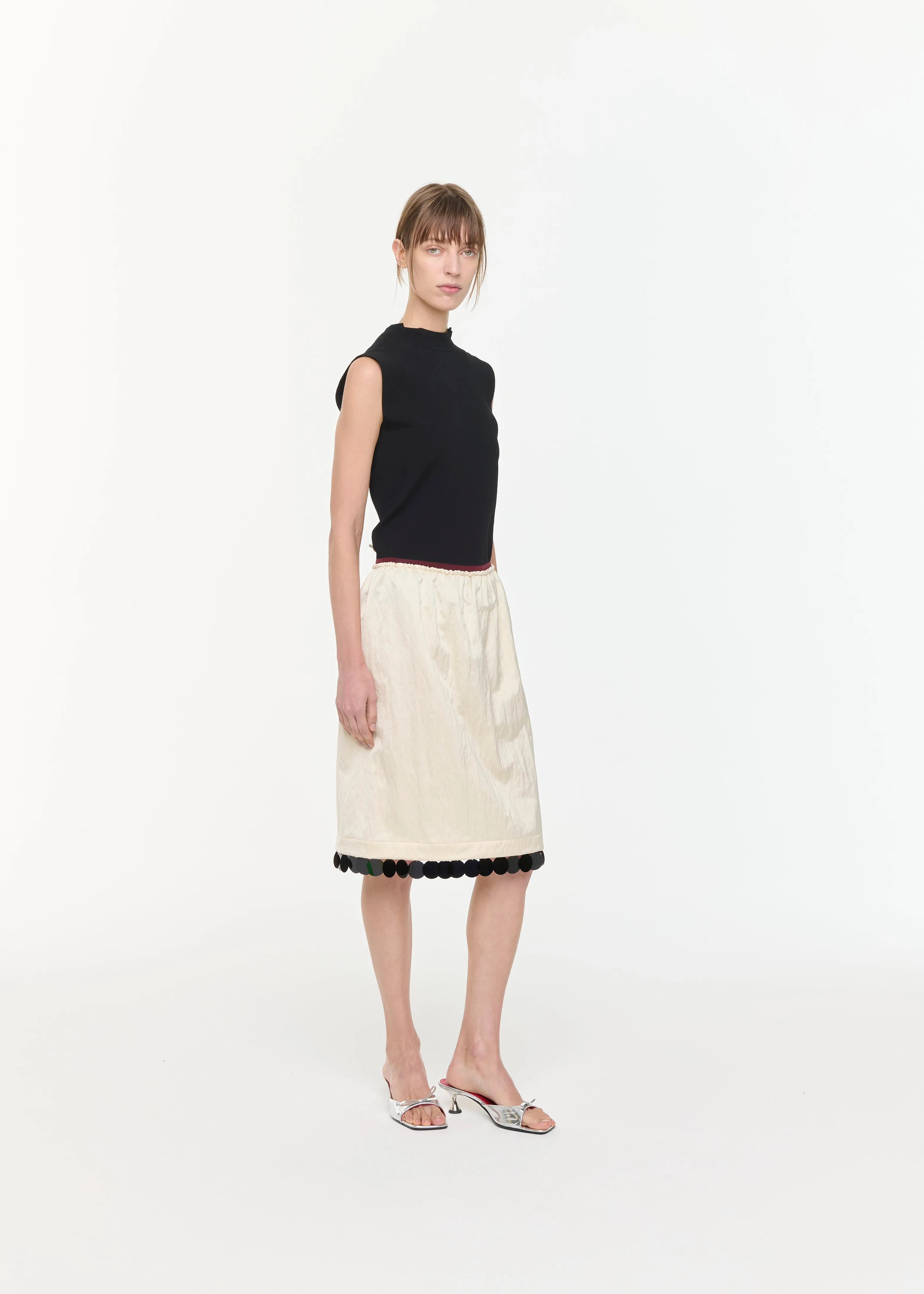 MIDI SKIRT WITH SEQUIN HEM sold by Plan C product image thumbnail 3