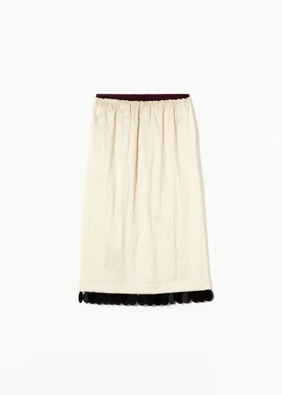 MIDI SKIRT WITH SEQUIN HEM made by Plan C