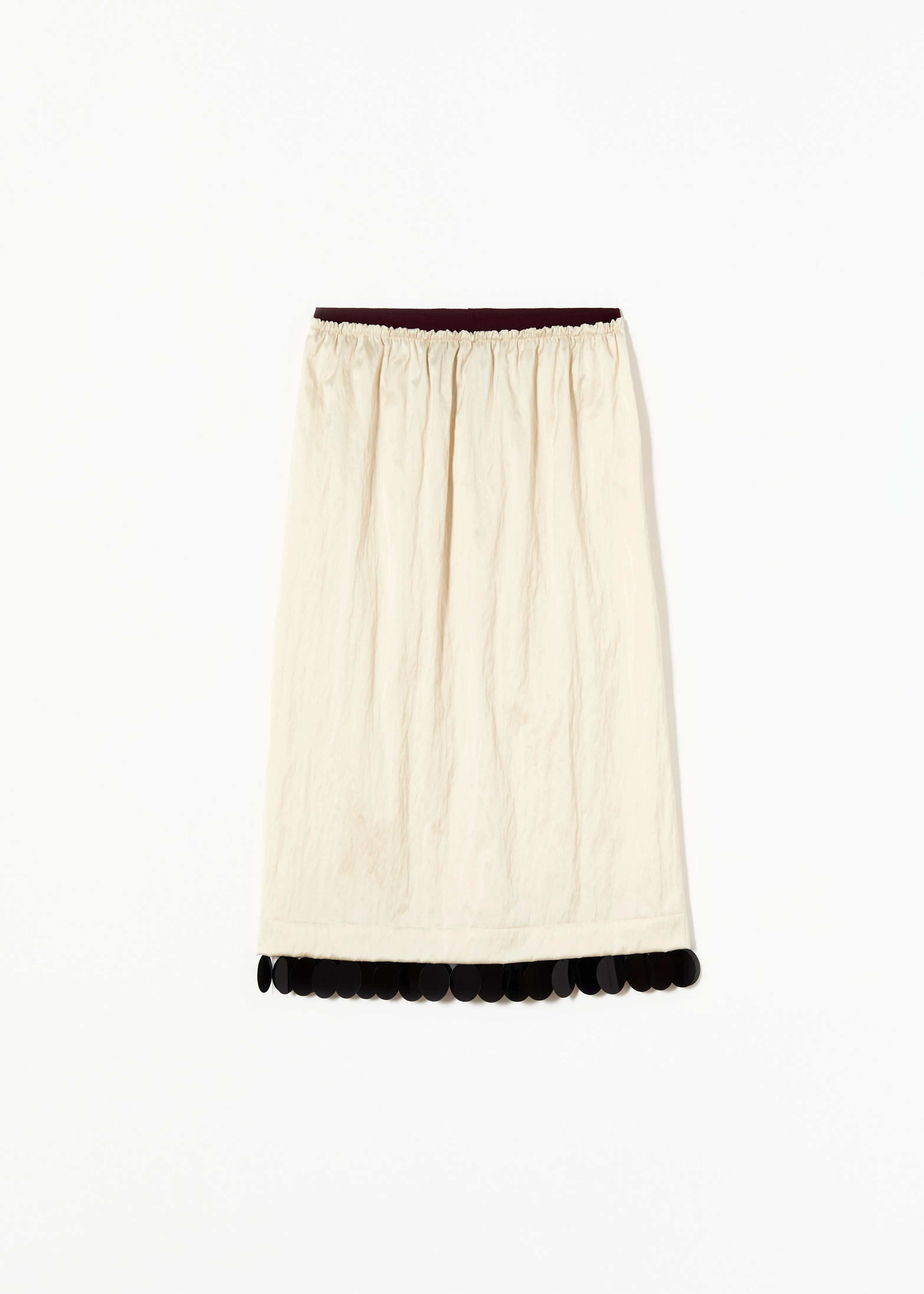 MIDI SKIRT WITH SEQUIN HEM sold by Plan C