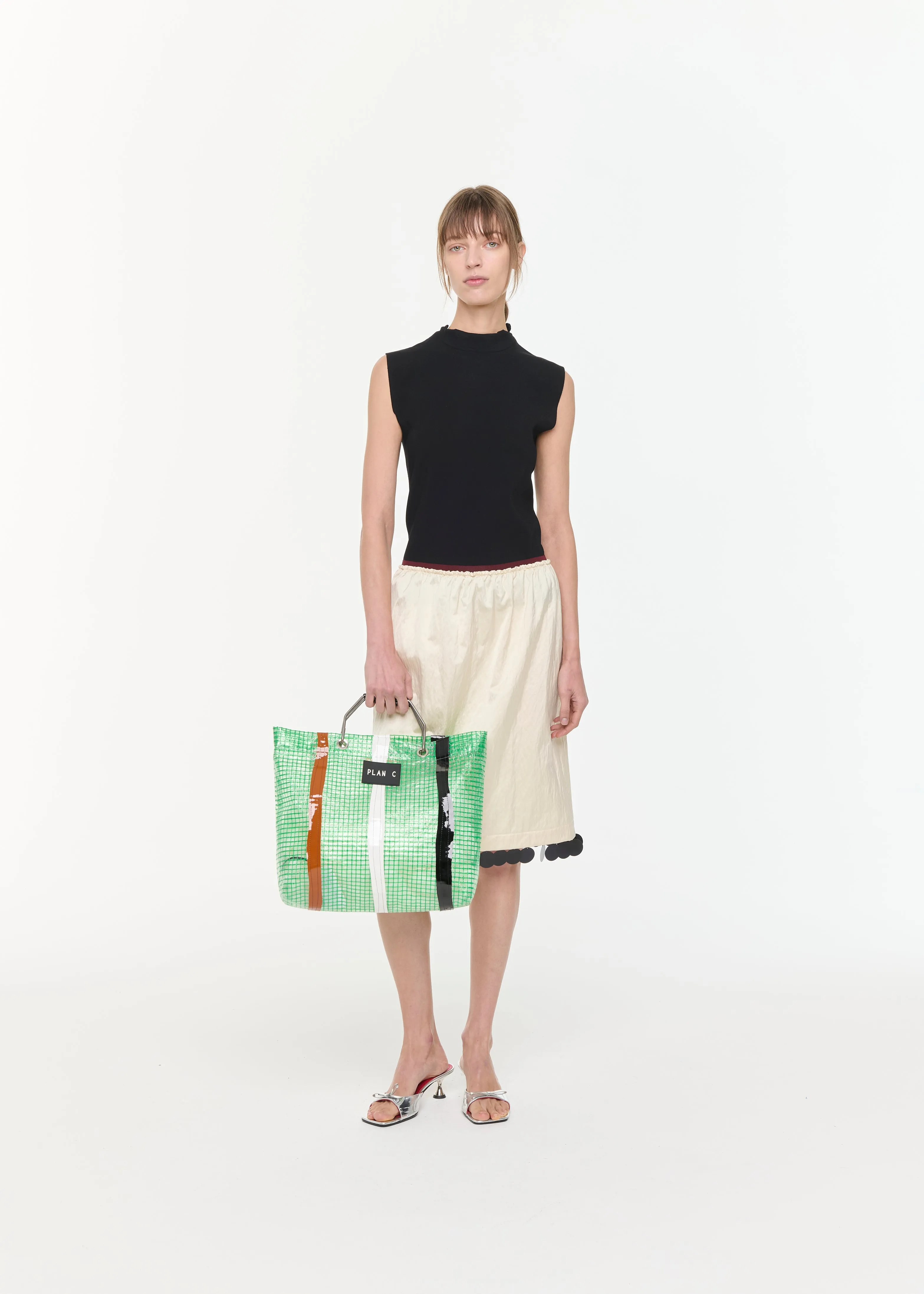 MIDI SKIRT WITH SEQUIN HEM sold by Plan C product image thumbnail 2