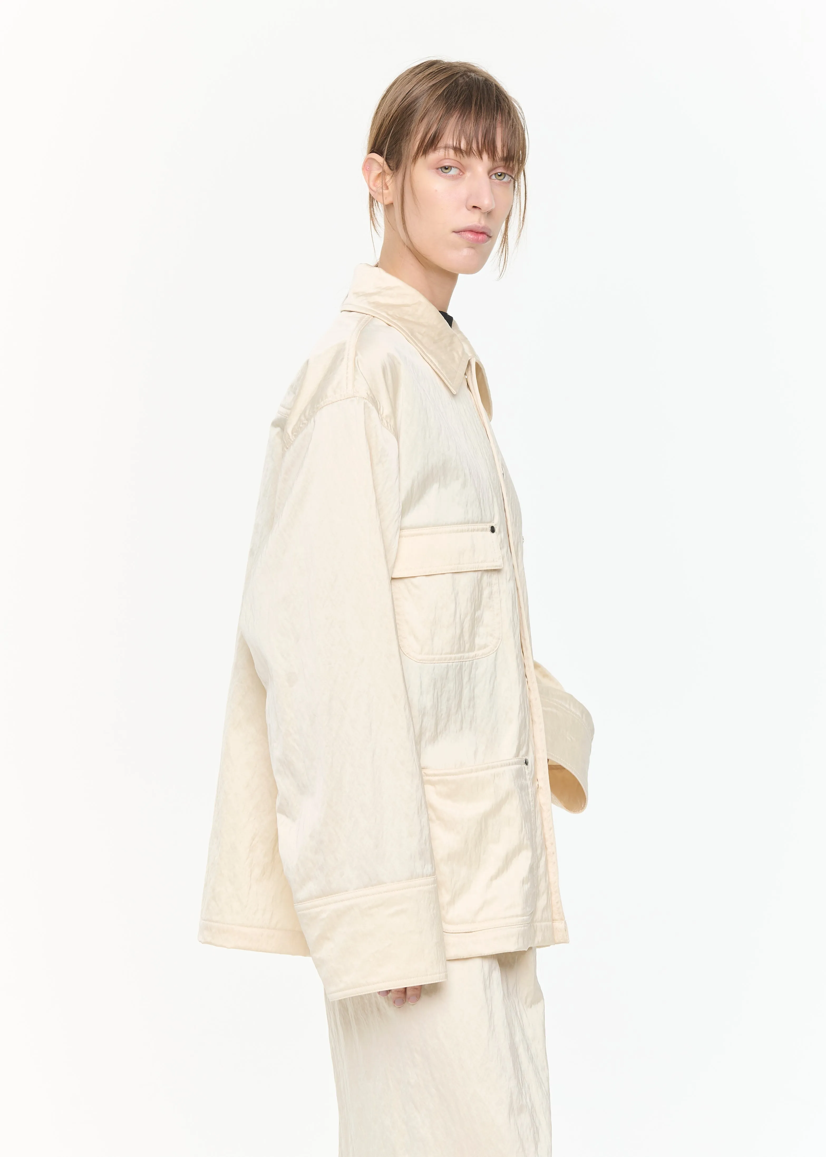 EGGWHITE NYLON JACKET sold by Plan C product image thumbnail 5