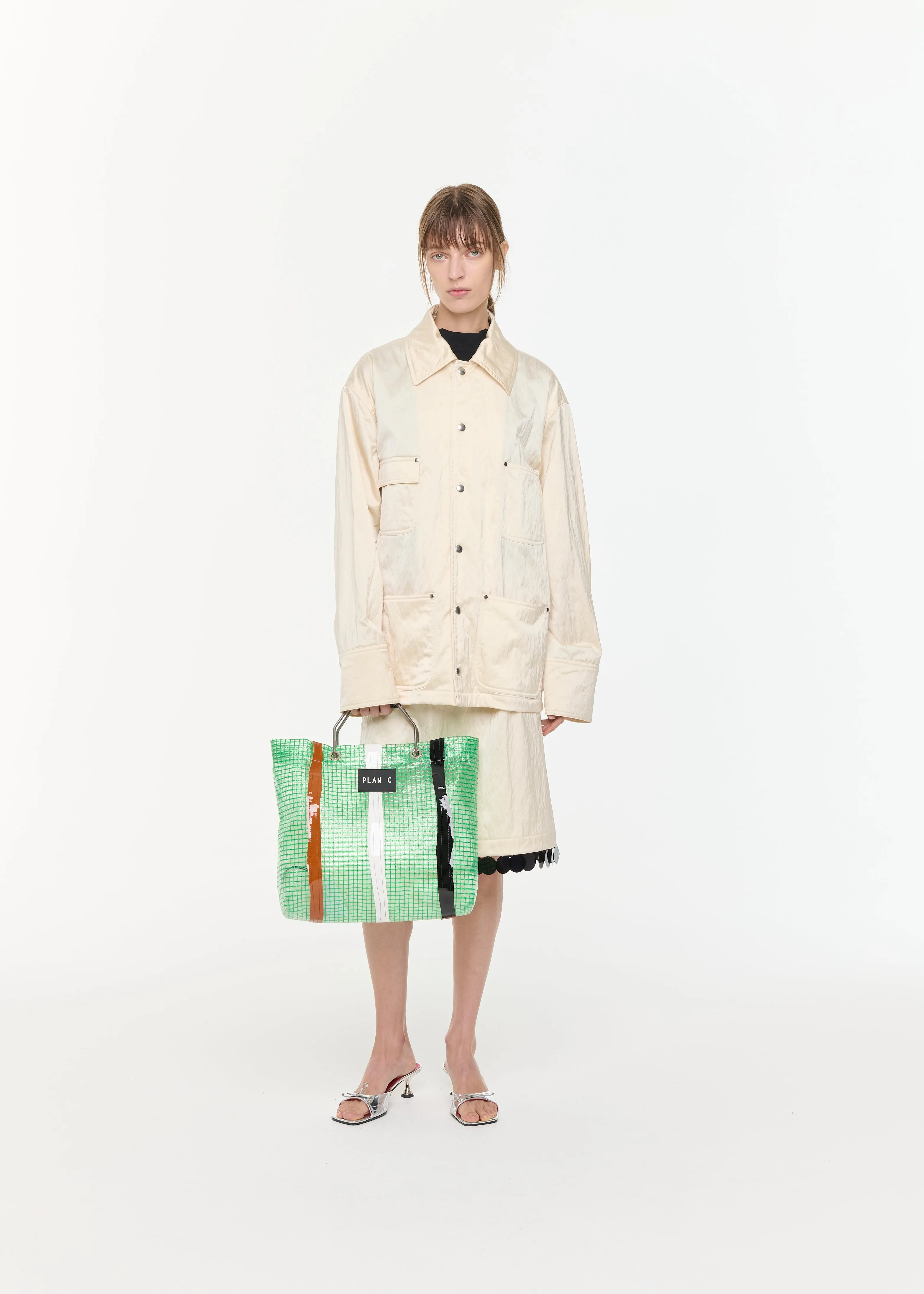 EGGWHITE NYLON JACKET sold by Plan C product image thumbnail 2