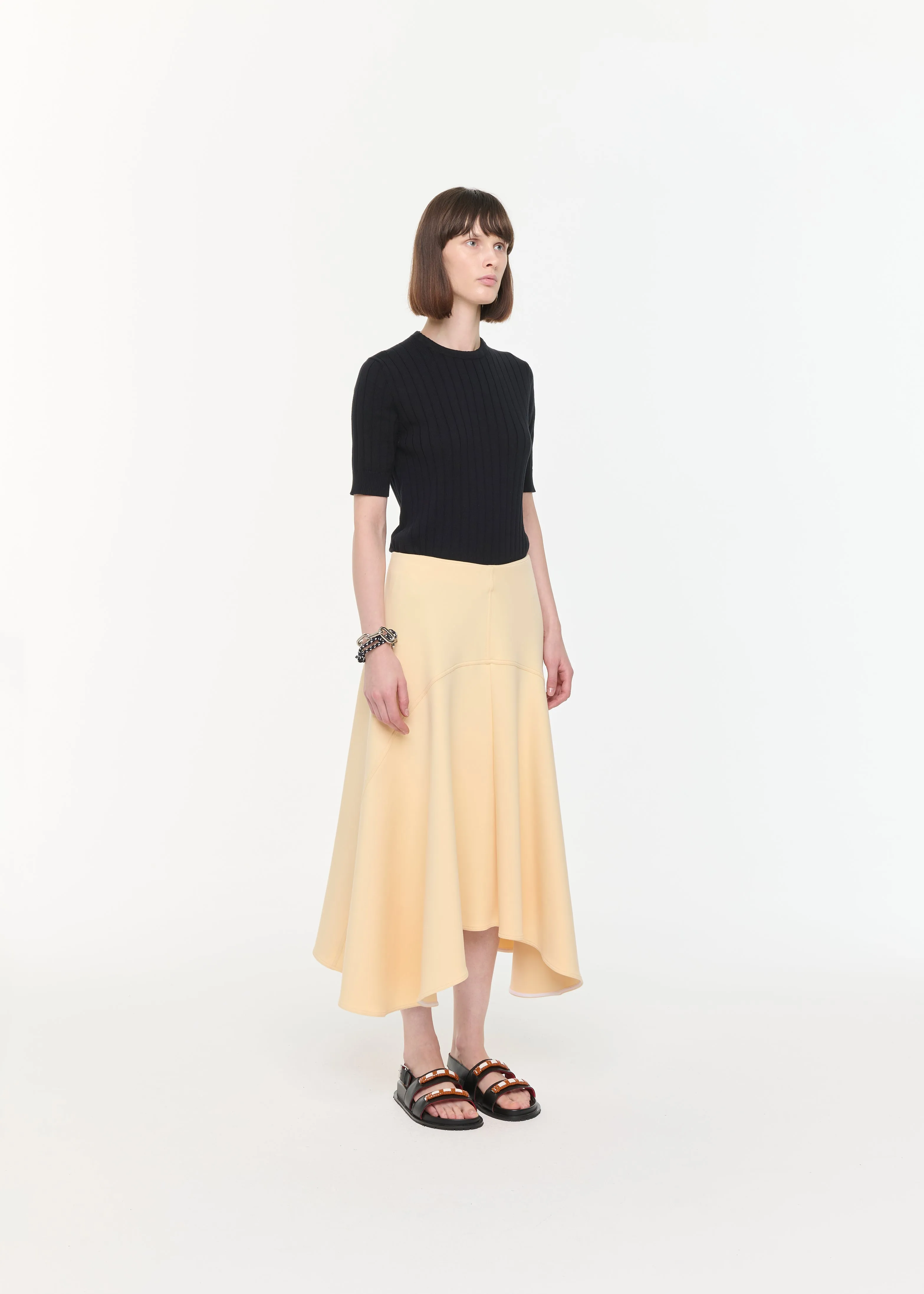 FLEECE ASYMMETRIC SKIRT sold by Plan C product image thumbnail 3