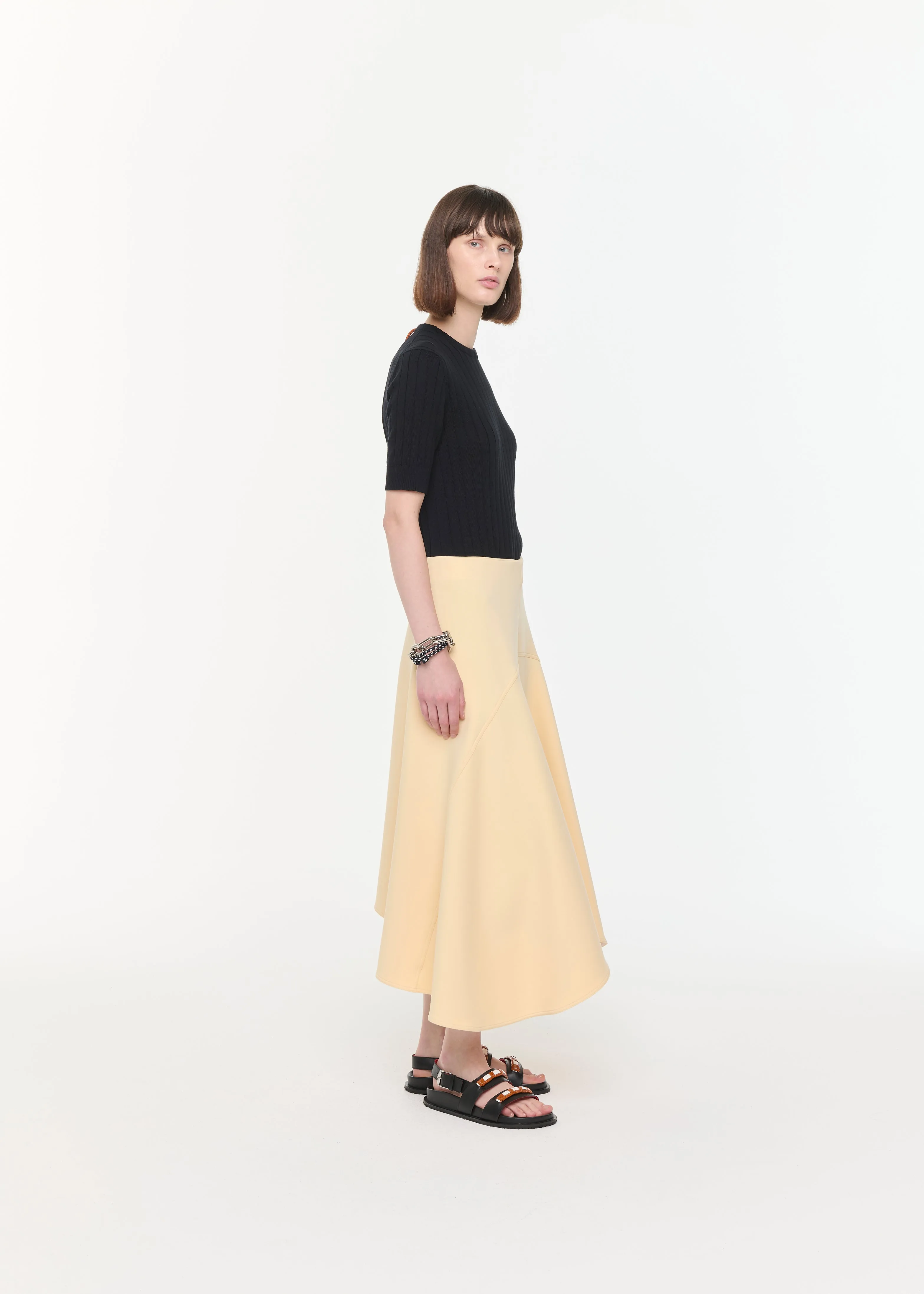 FLEECE ASYMMETRIC SKIRT sold by Plan C product image thumbnail 4