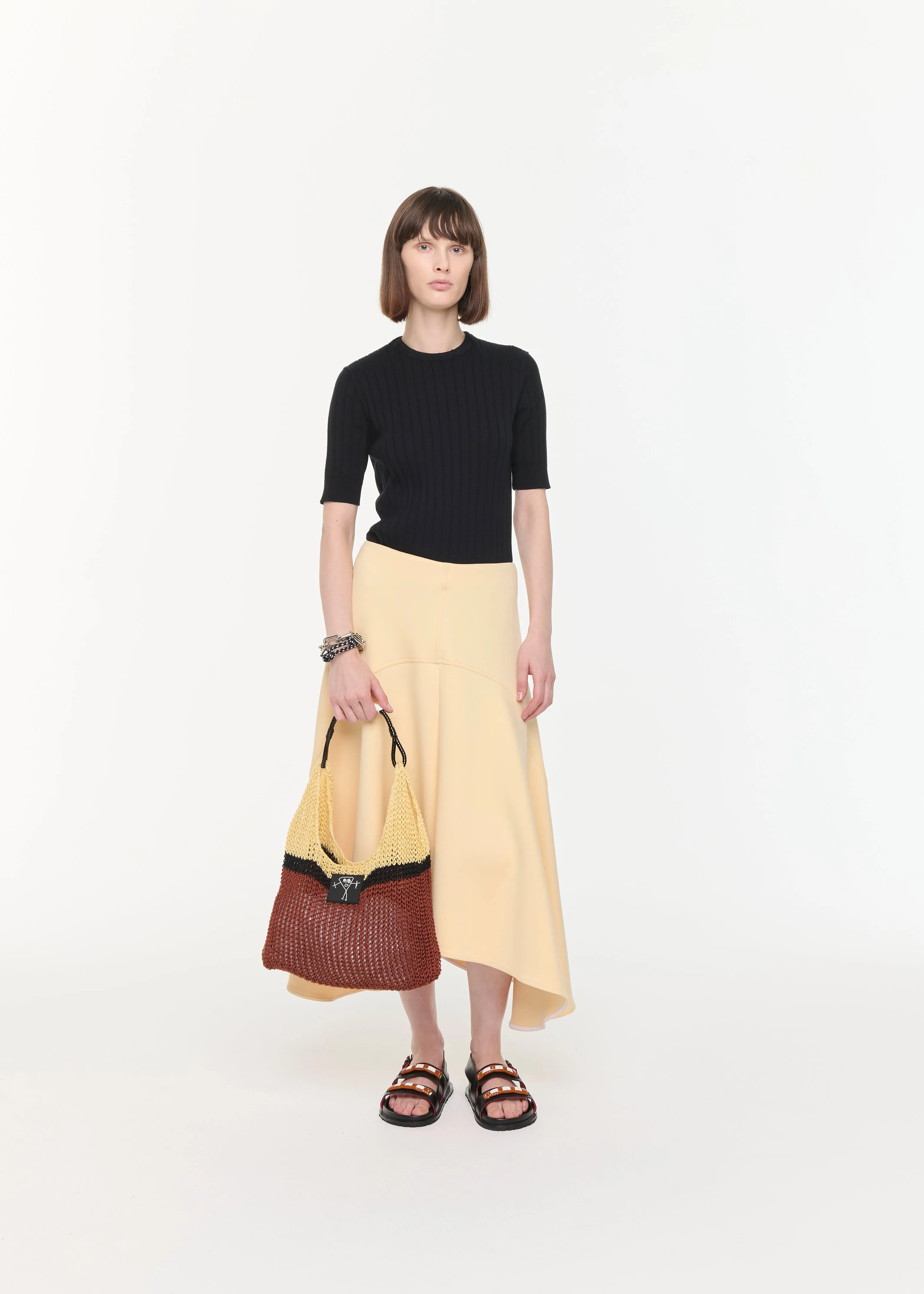 FLEECE ASYMMETRIC SKIRT sold by Plan C product image thumbnail 2
