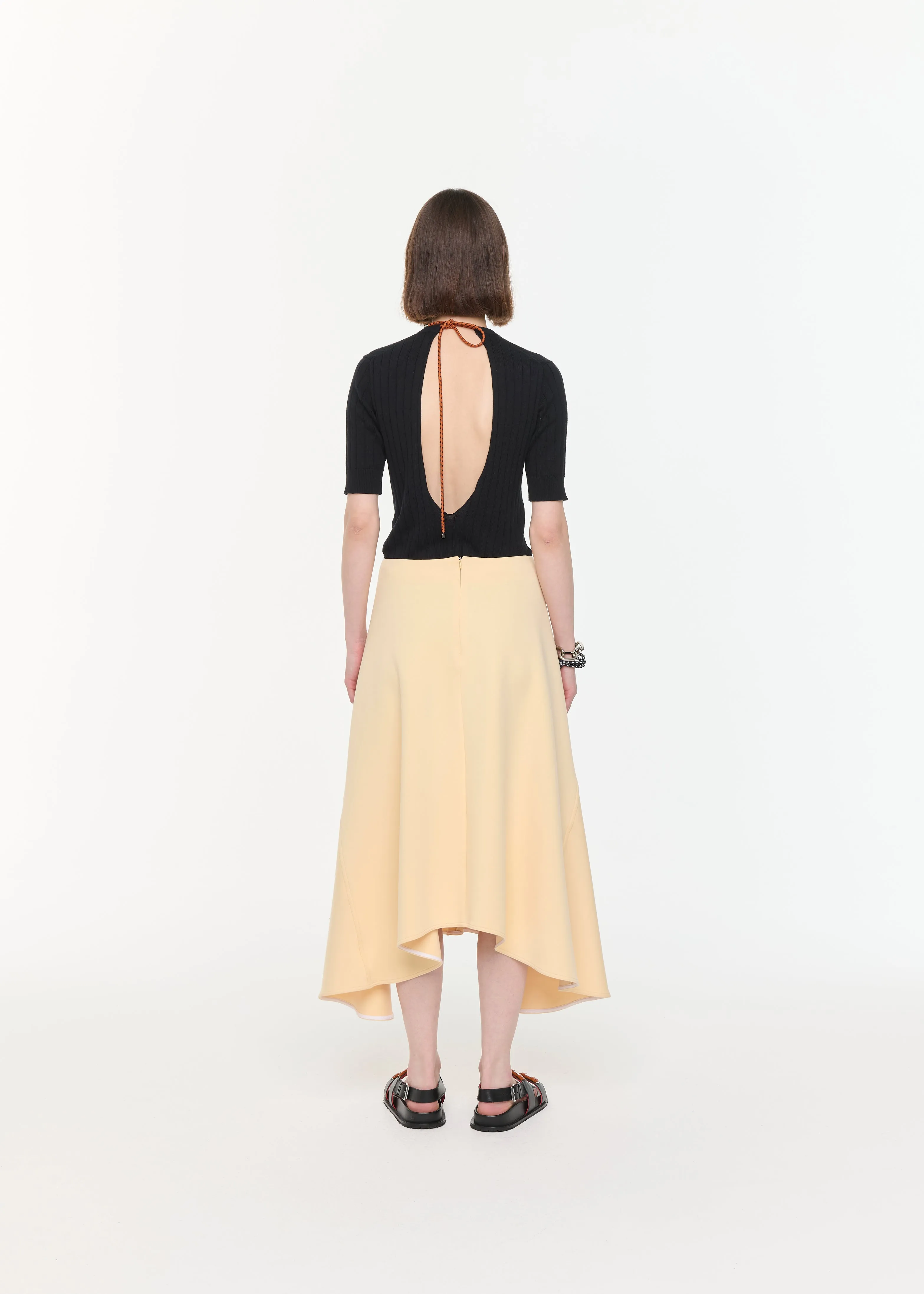 FLEECE ASYMMETRIC SKIRT sold by Plan C product image thumbnail 5