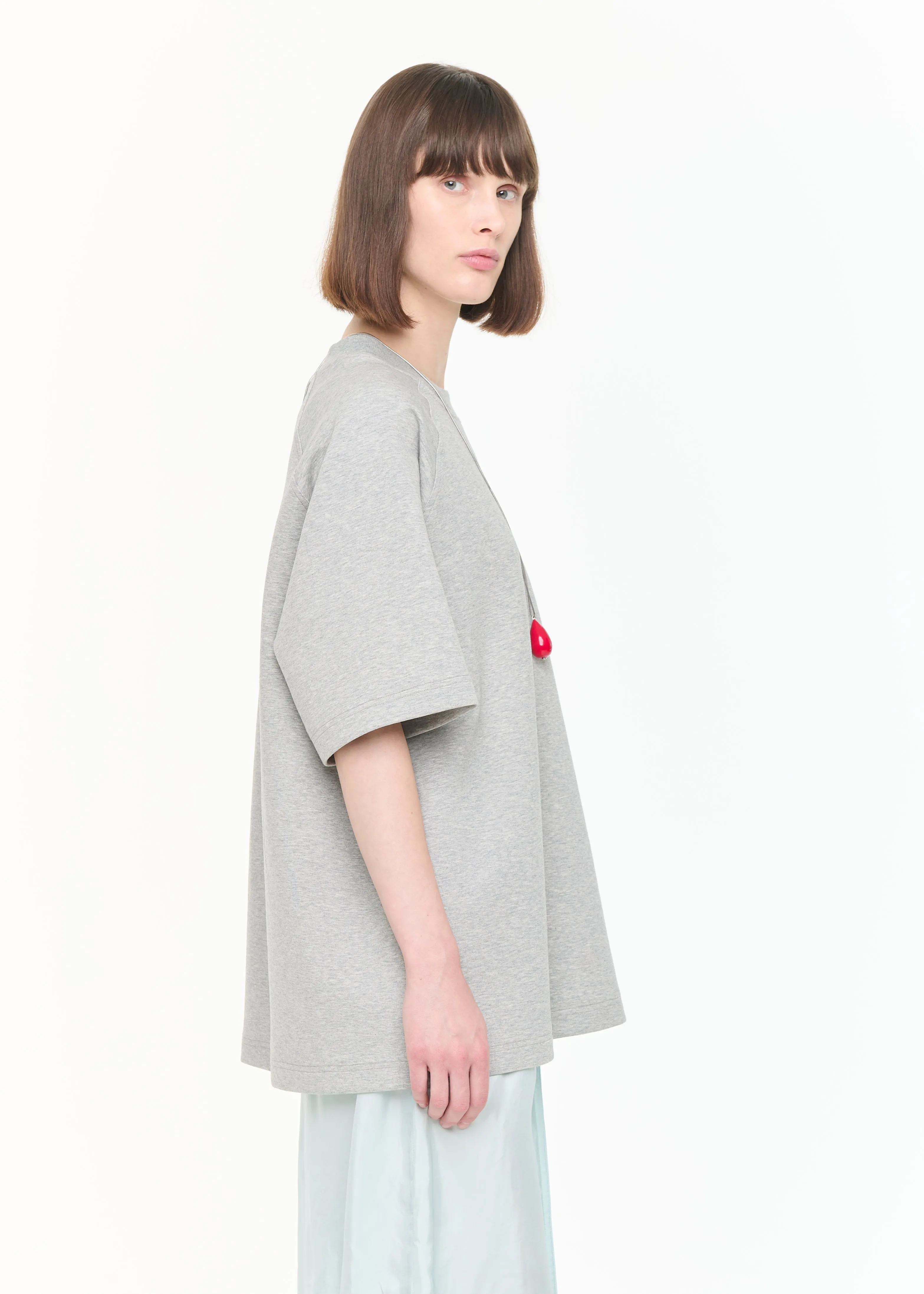 SHORT SLEEVE GREY SWEATSHIRT sold by Plan C product image thumbnail 4