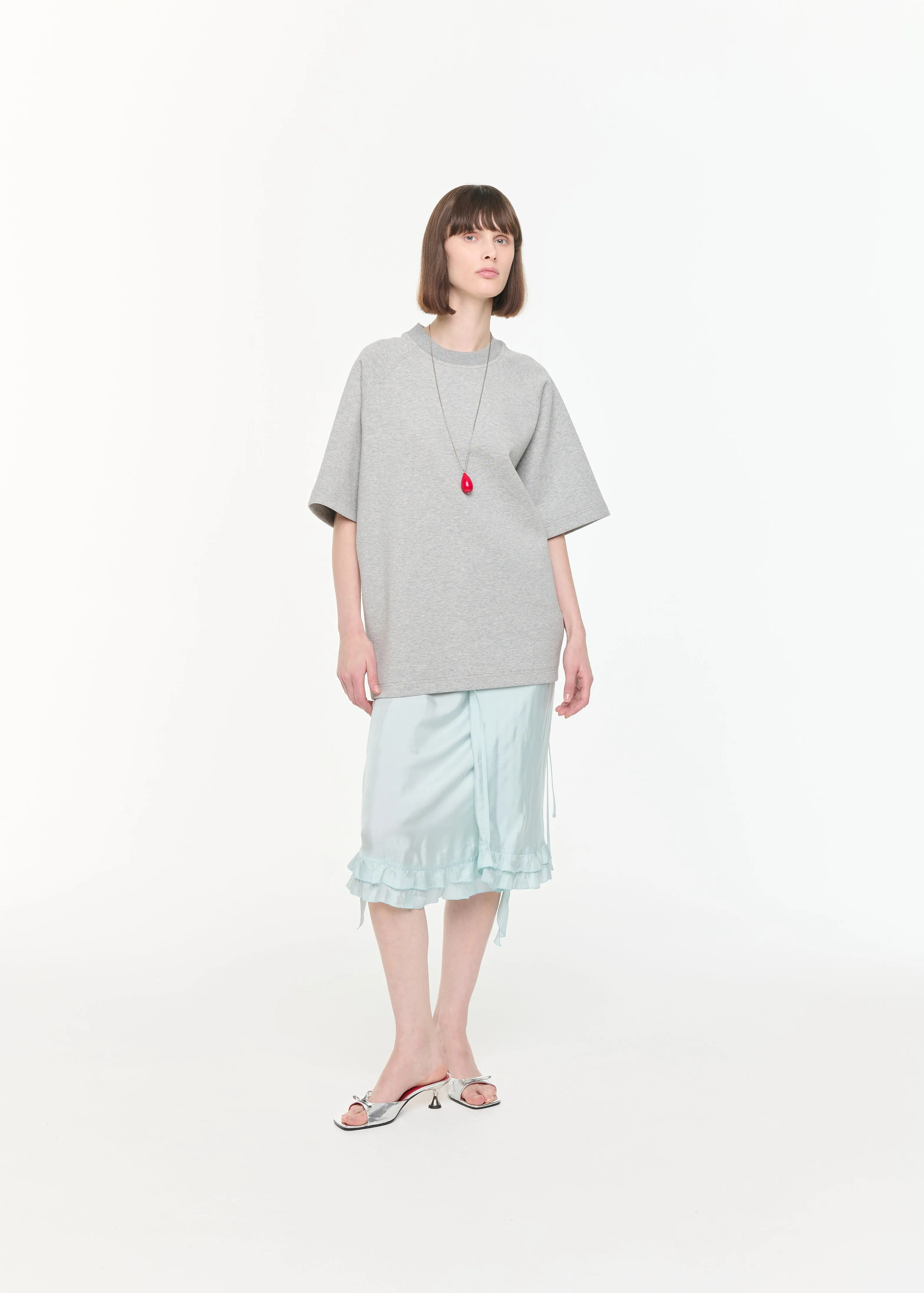 SHORT SLEEVE GREY SWEATSHIRT sold by Plan C product image thumbnail 2