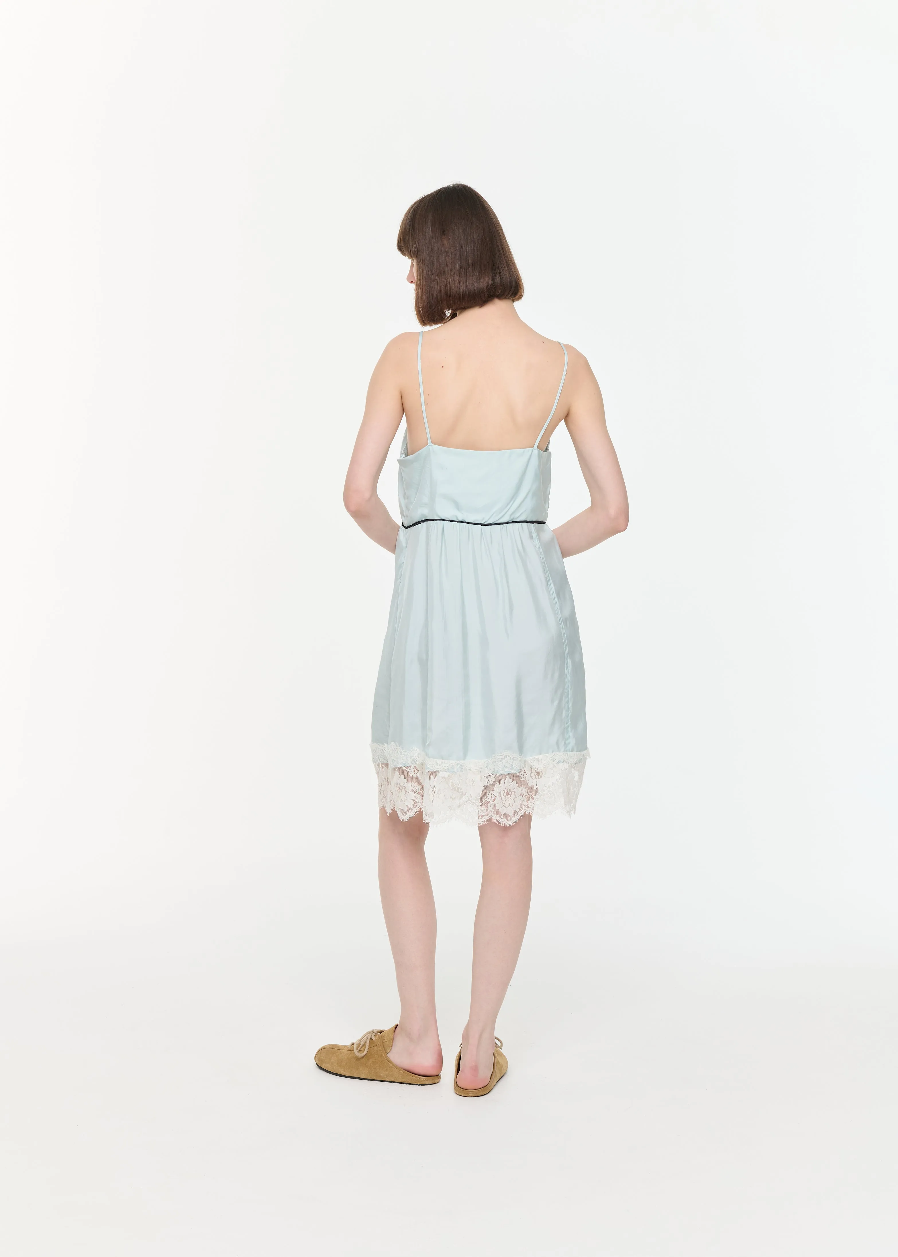 MIDI LIGHT VISCOSE SLIP DRESS sold by Plan C product image thumbnail 5