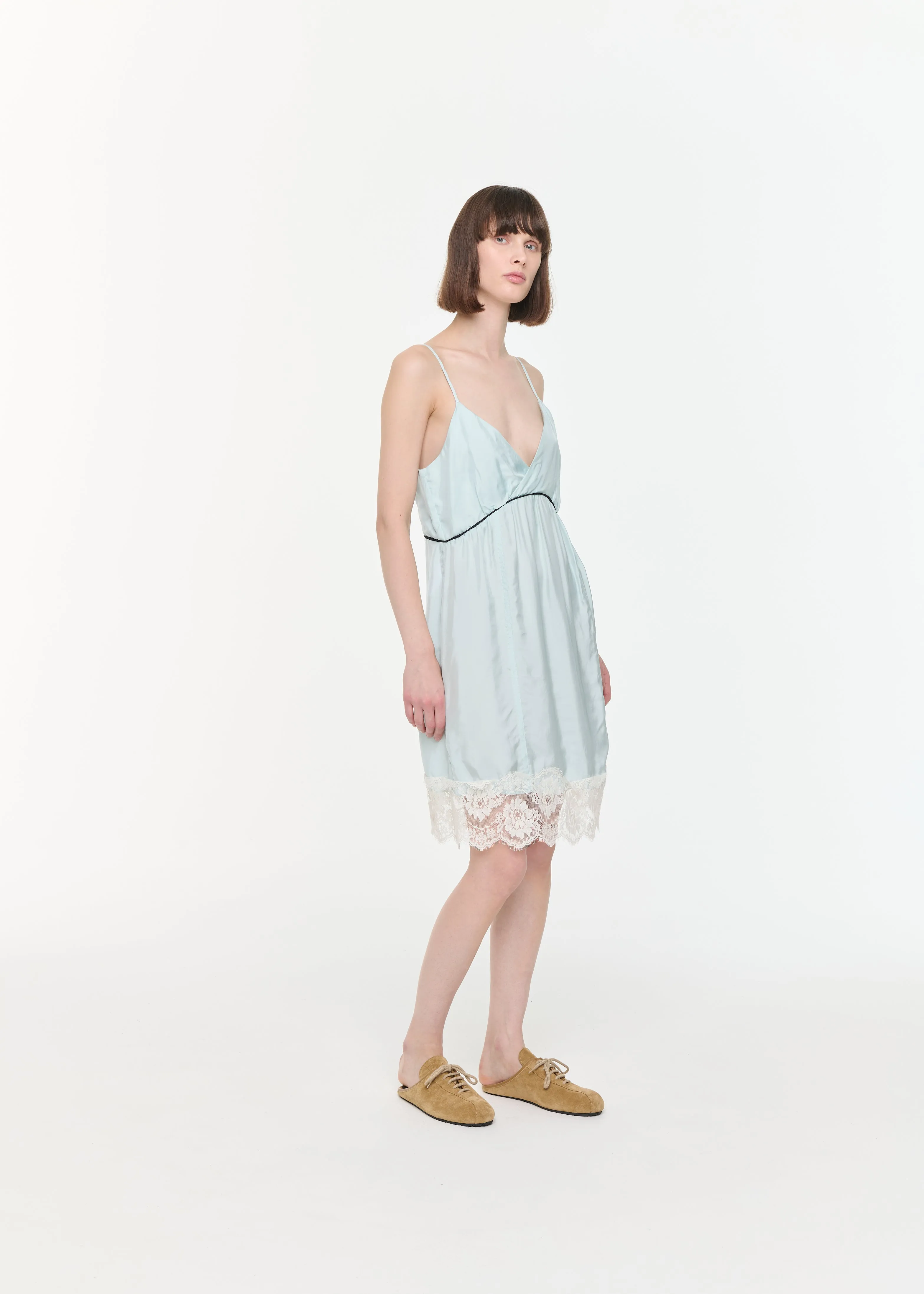MIDI LIGHT VISCOSE SLIP DRESS sold by Plan C product image thumbnail 3