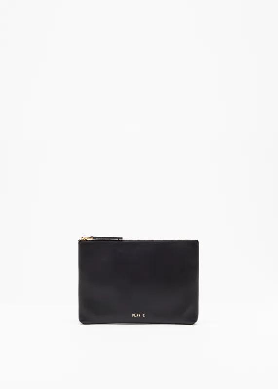 BLACK LEATHER DOCUMENT HOLDER sold by Plan C