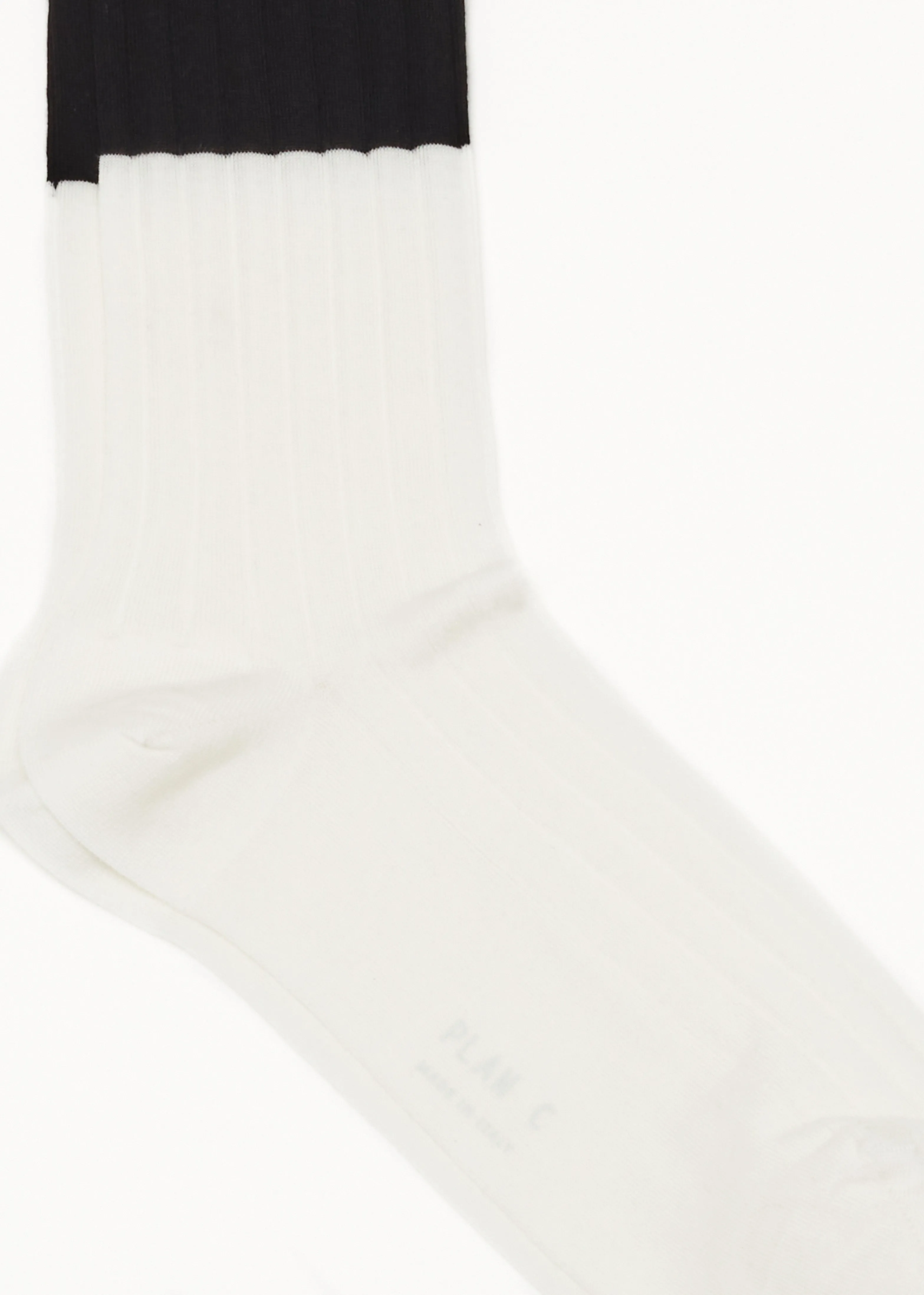 COLOR BLOCK SOCKS BLACK AND WHITE sold by Plan C product image thumbnail 2