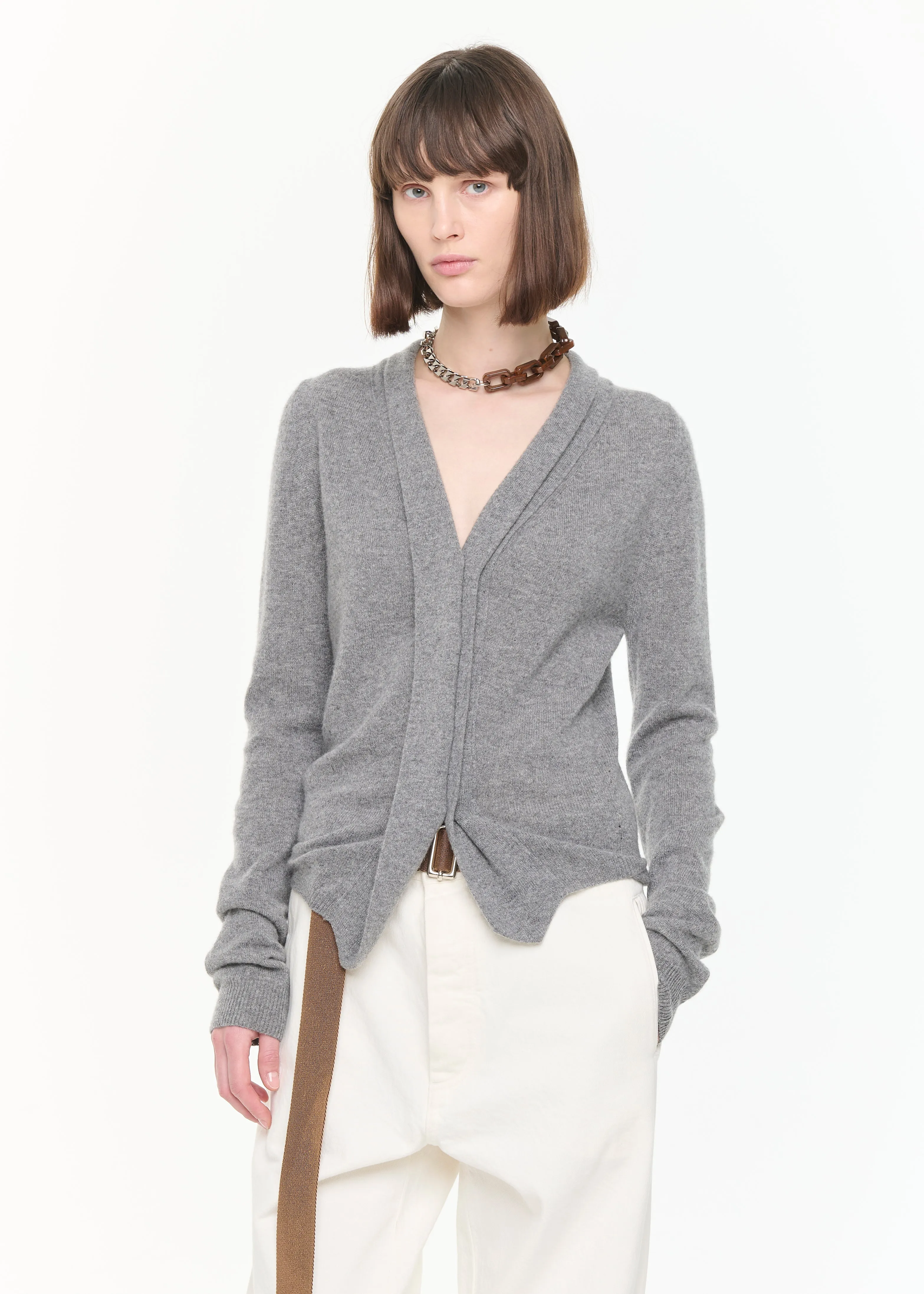 BROWN NECKLACE WITH FLAT CHAIN sold by Plan C product image thumbnail 2