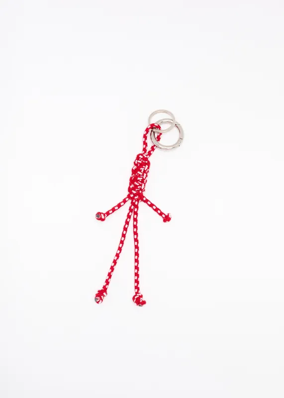 RED WHITE LANYARD KEY RING made by Plan C