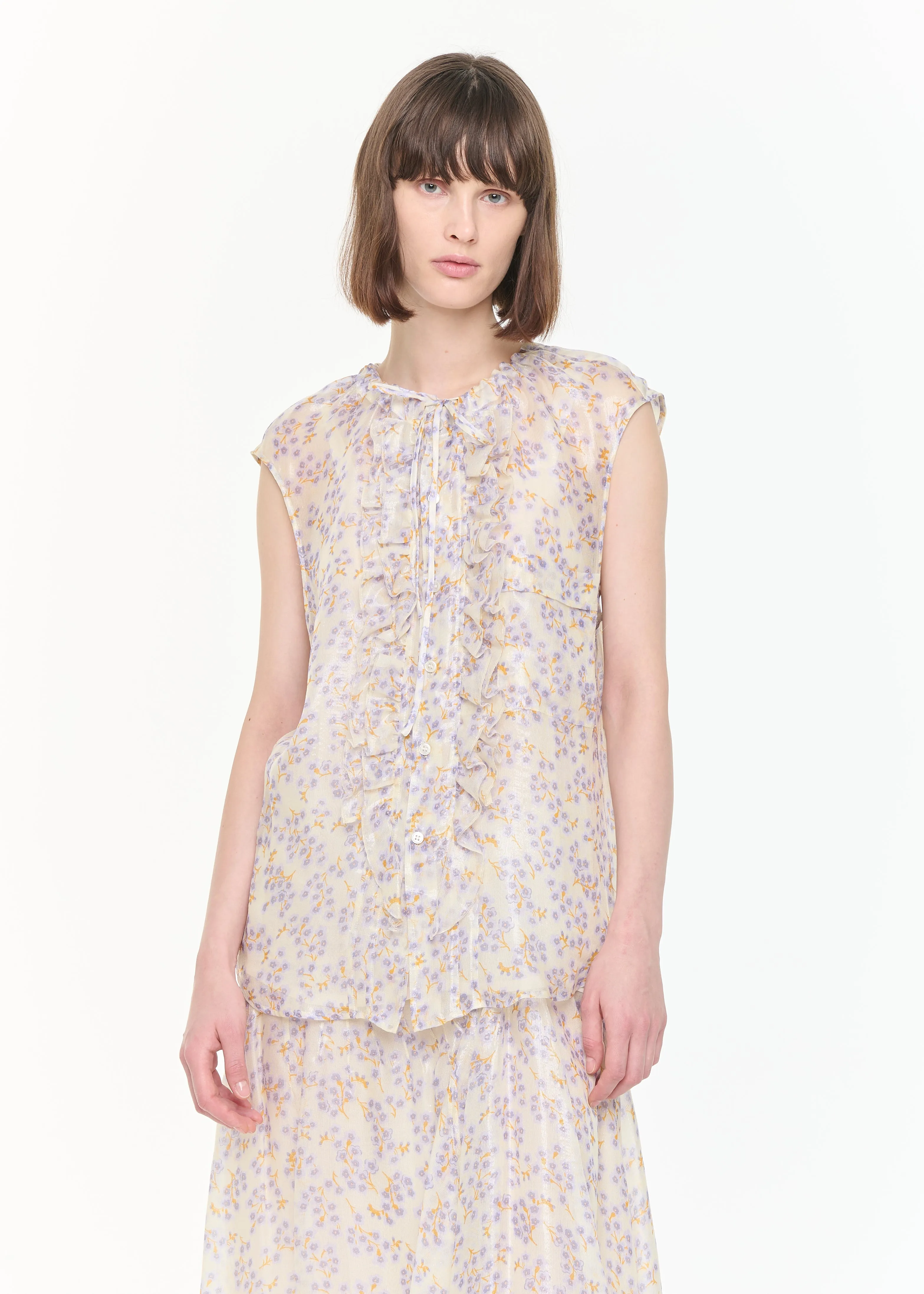 SILK CHIFFON TOP sold by Plan C product image thumbnail 3