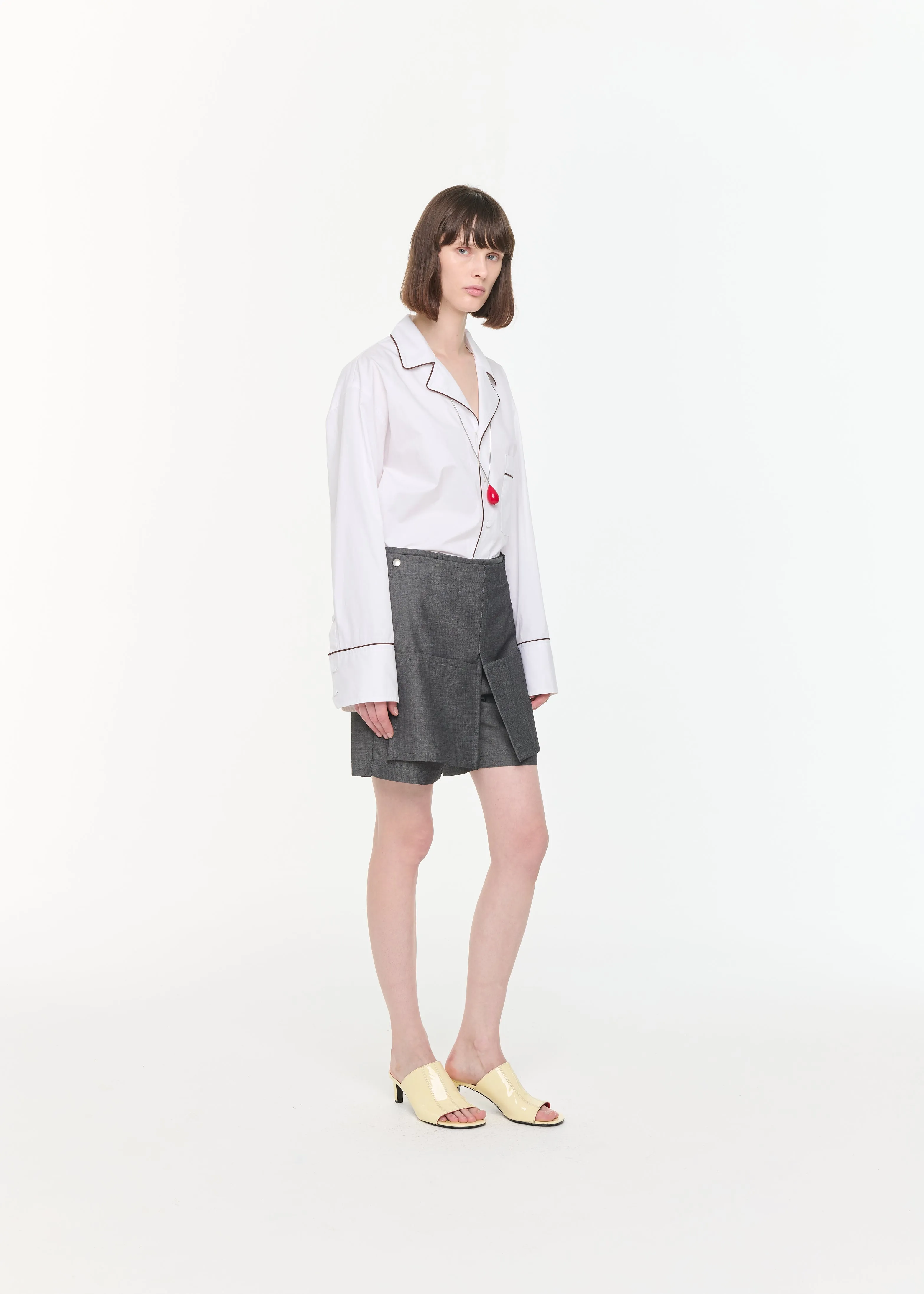 GREY MELANGE BERMUDA sold by Plan C product image thumbnail 4