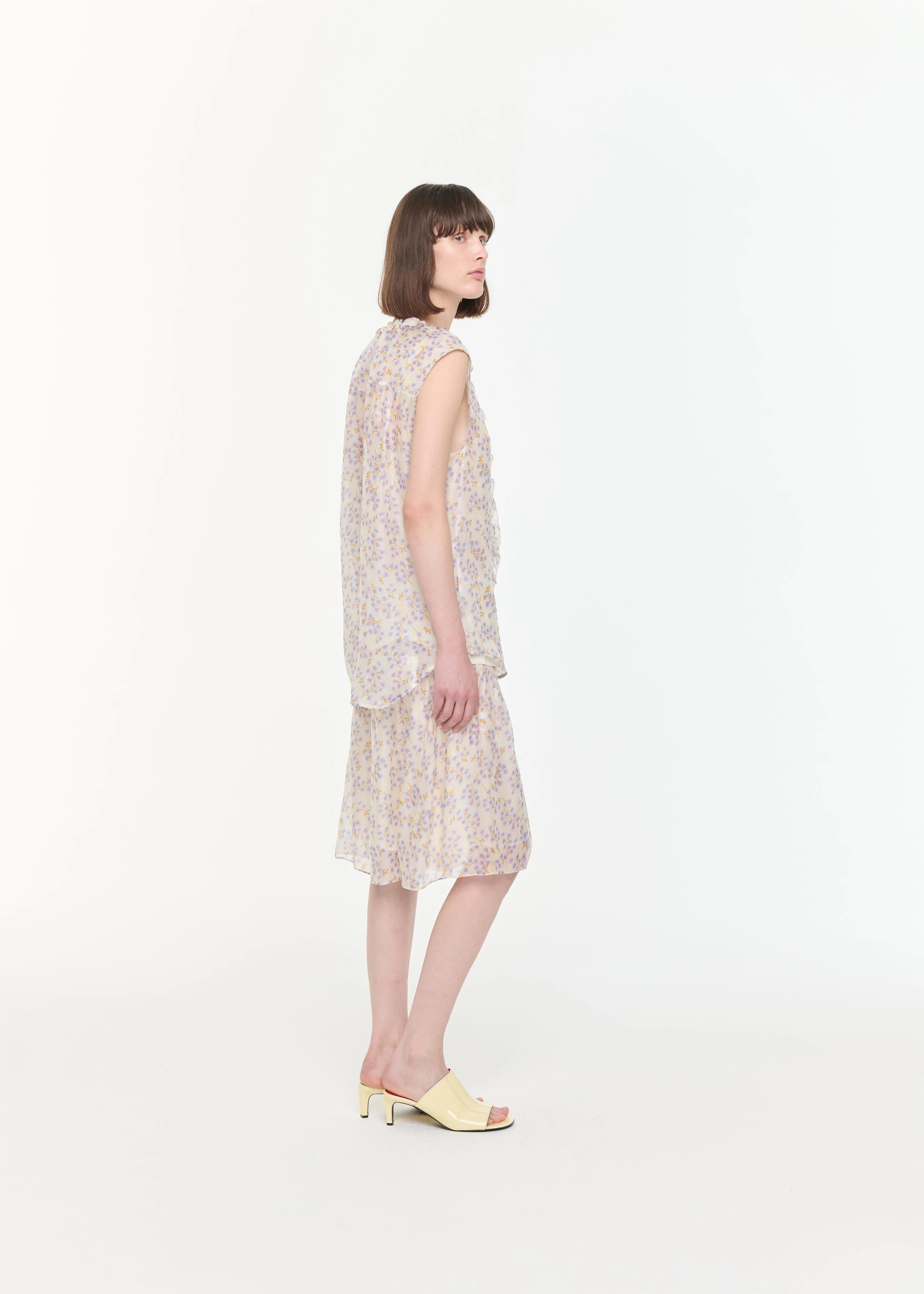 SILK CHIFFON SKIRT sold by Plan C product image thumbnail 5