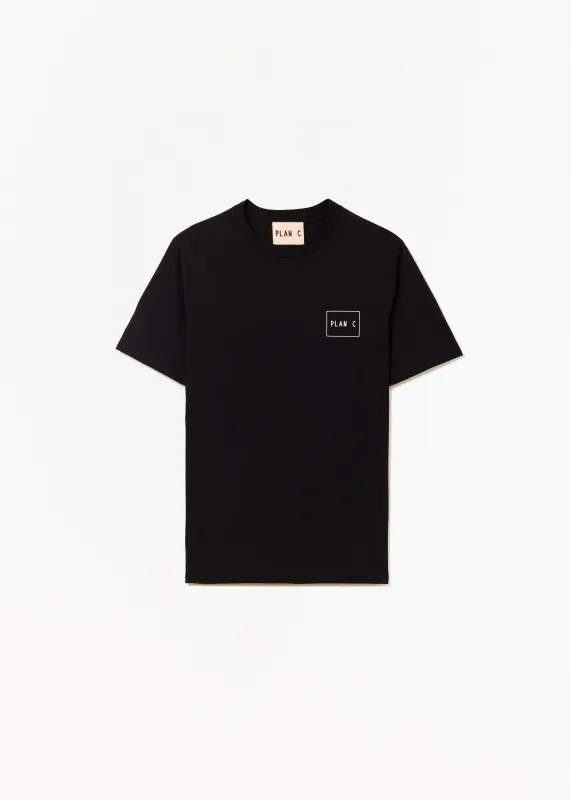 BLACK SHORT SLEEVED T-SHIRT sold by Plan C