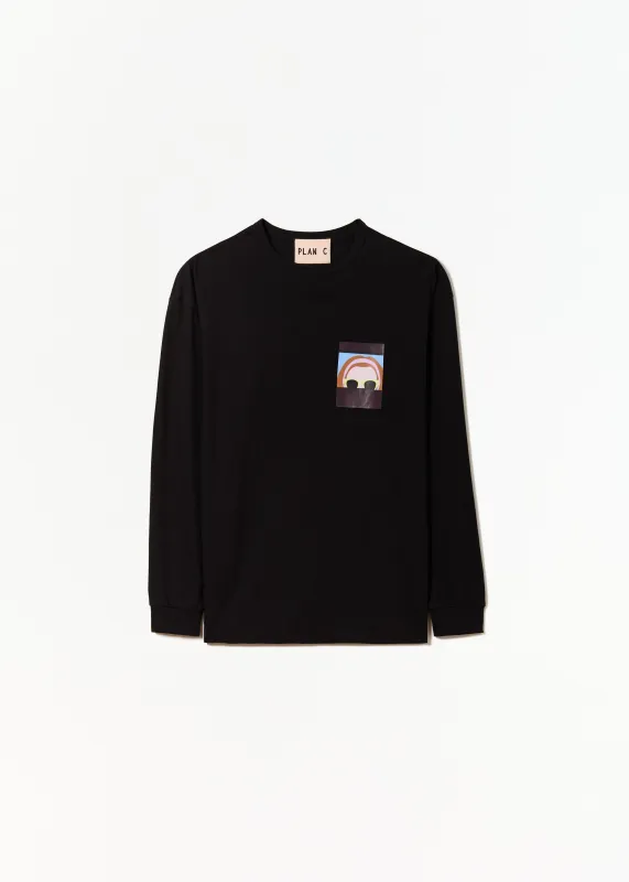 LONG SLEEVED BLACK T-SHIRT made by Plan C