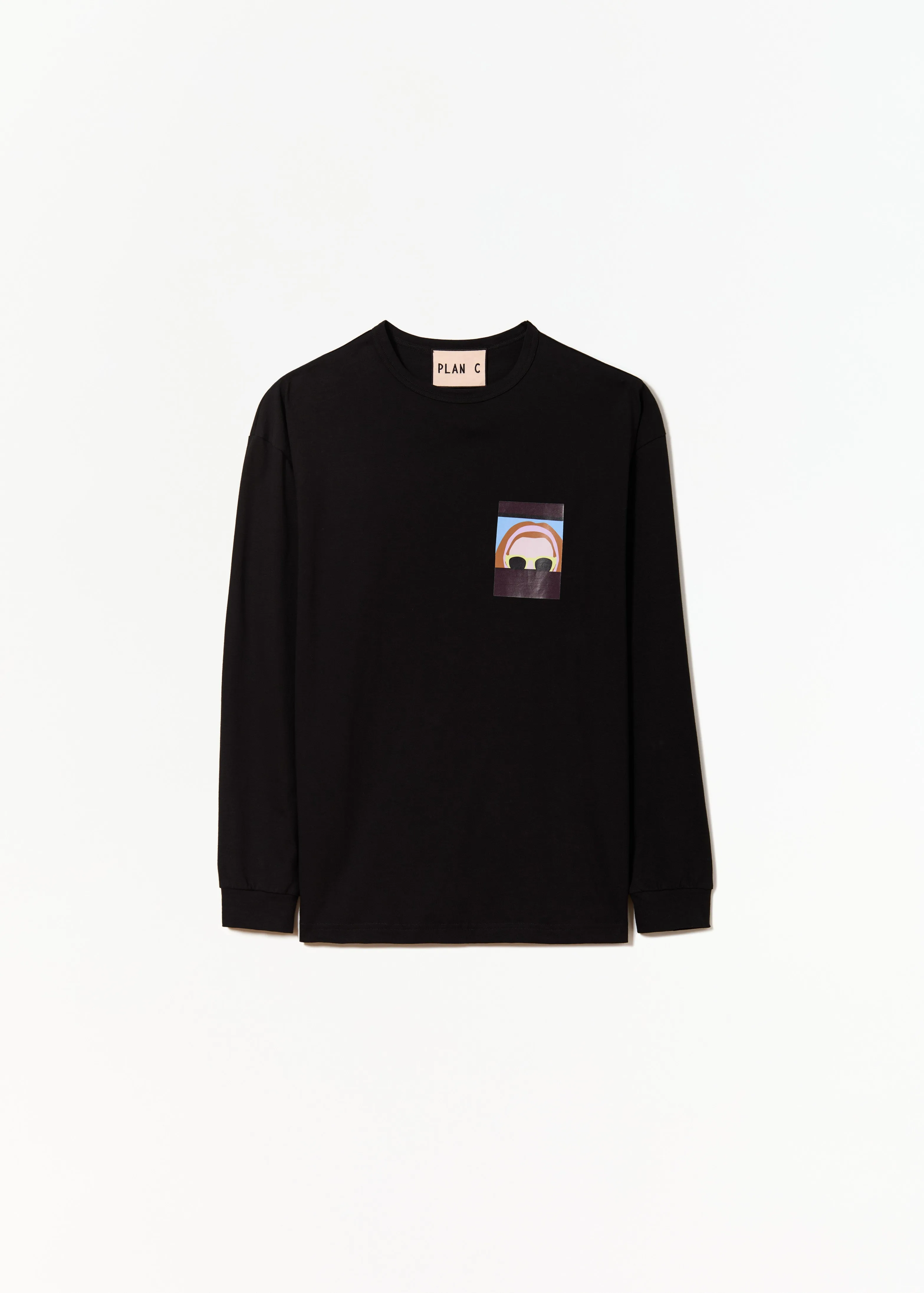 LONG SLEEVED BLACK T-SHIRT sold by Plan C