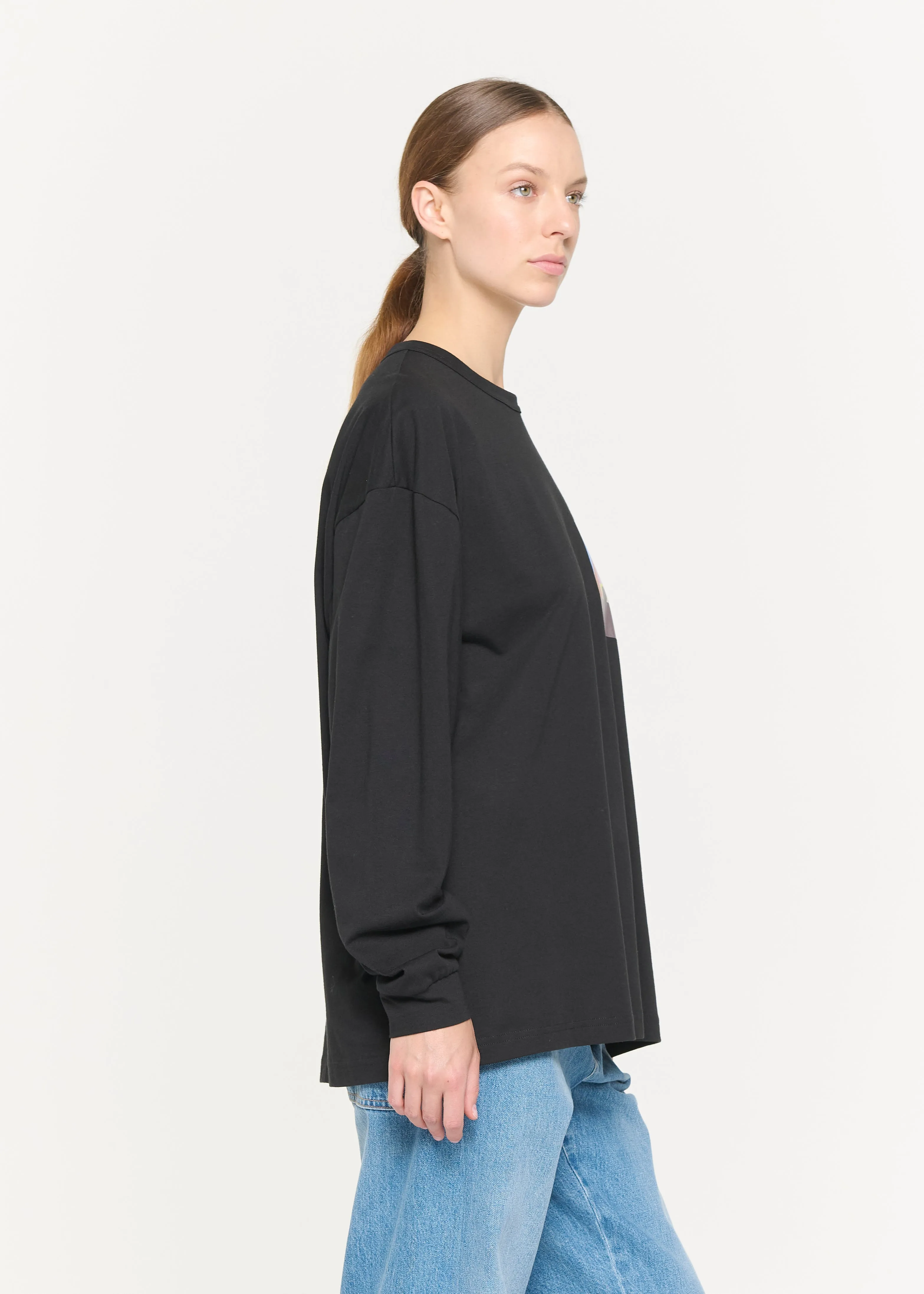 LONG SLEEVED BLACK T-SHIRT sold by Plan C product image thumbnail 5