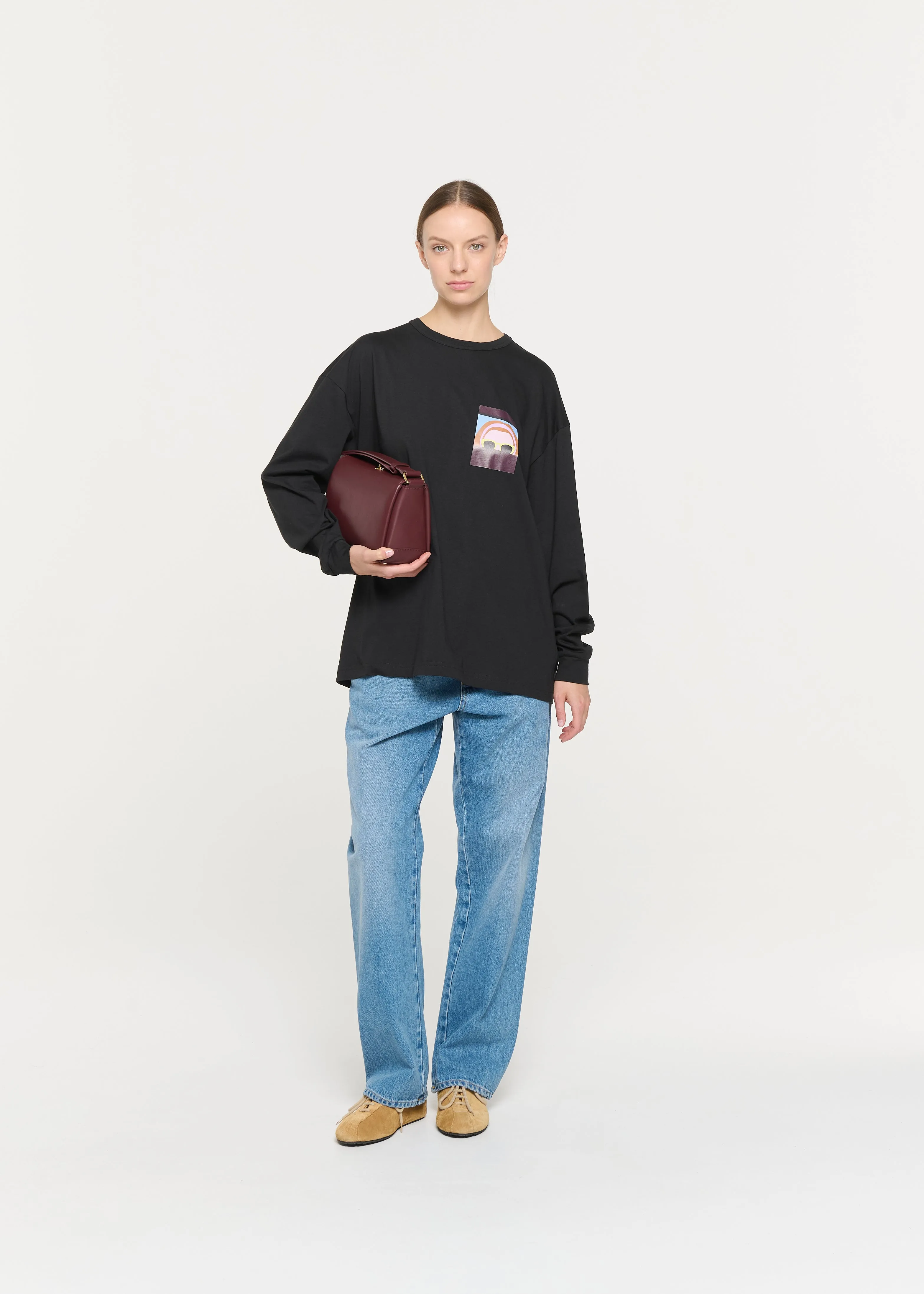 LONG SLEEVED BLACK T-SHIRT sold by Plan C product image thumbnail 2