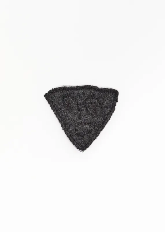 GREY WOOL "BIANCA" PIN made by Plan C