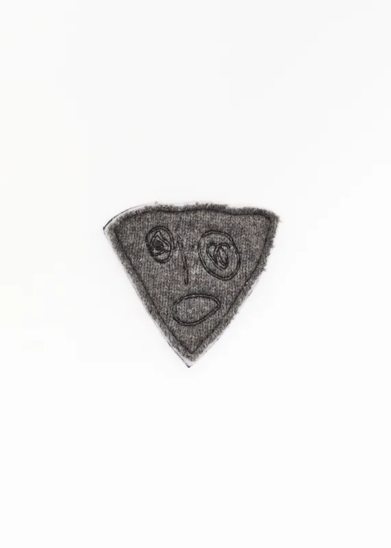 MOON GREY WOOL "BIANCA" PIN made by Plan C