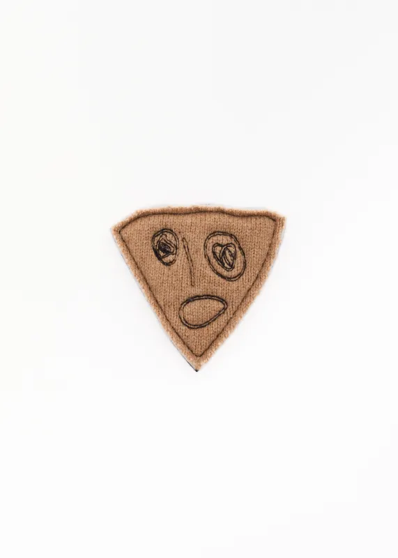 CAMEL WOOL "BIANCA" PIN made by Plan C