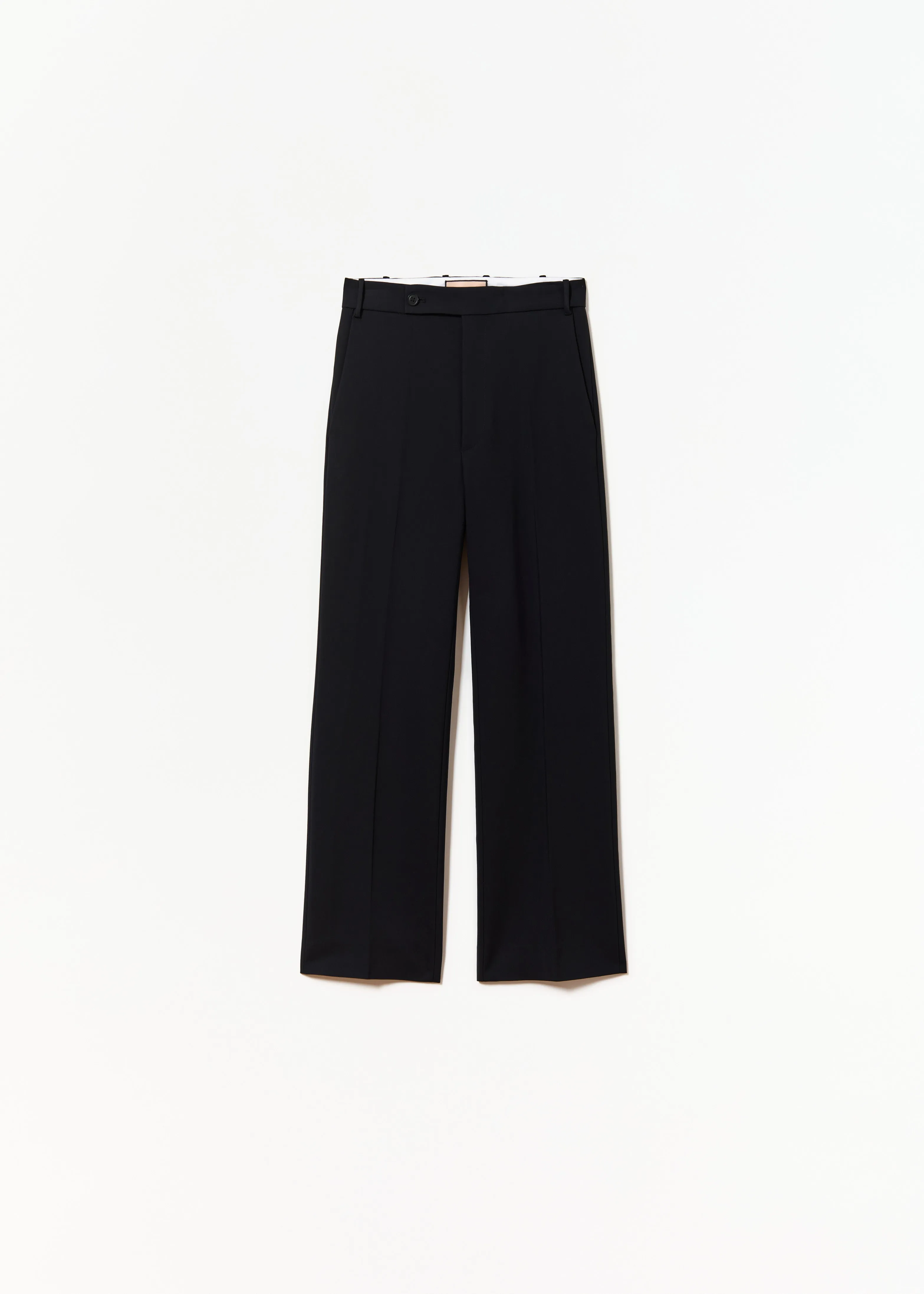 BLUE BLACK FLARED PANTS sold by Plan C
