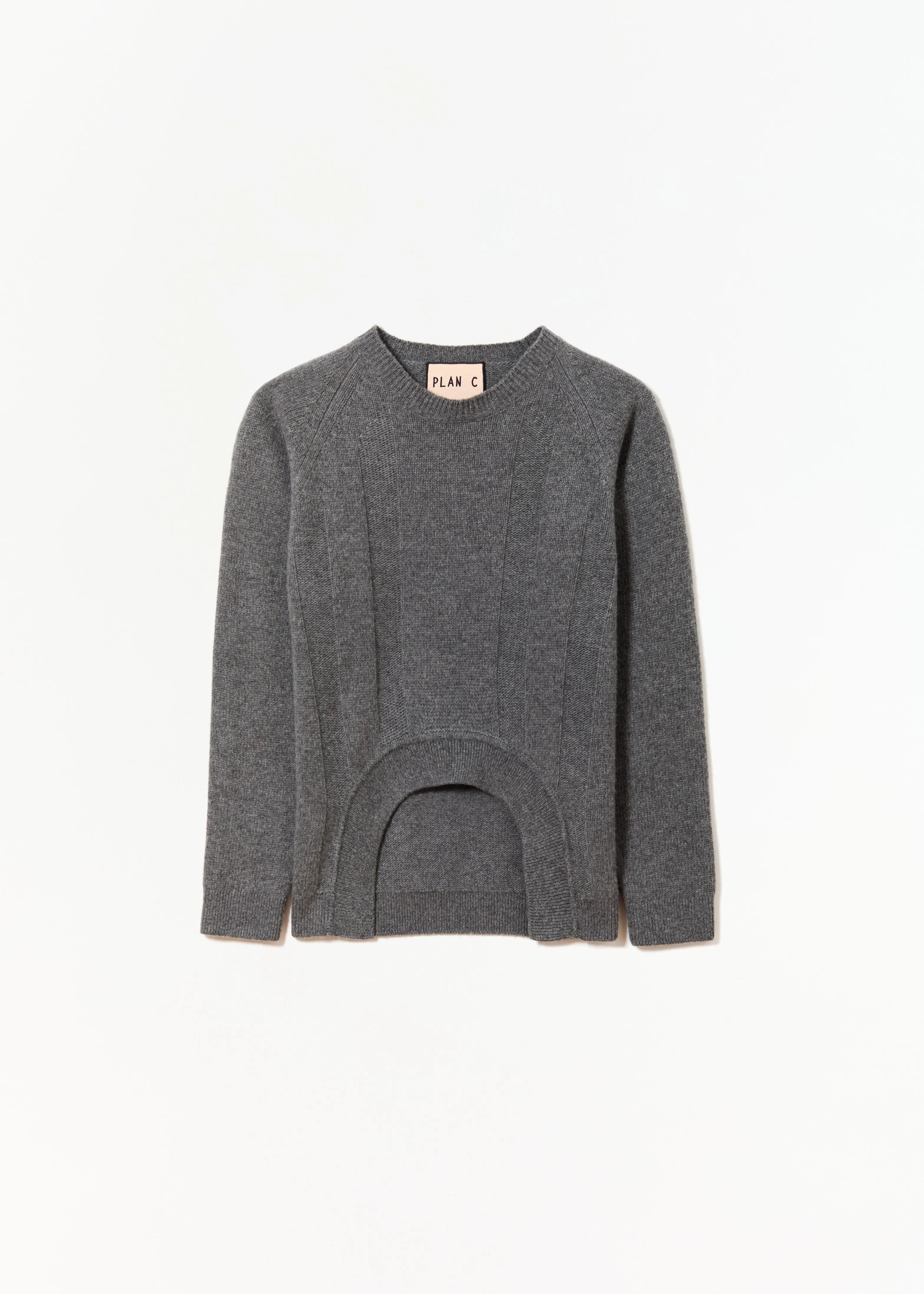 GREY CREW NECK SWEATER sold by Plan C