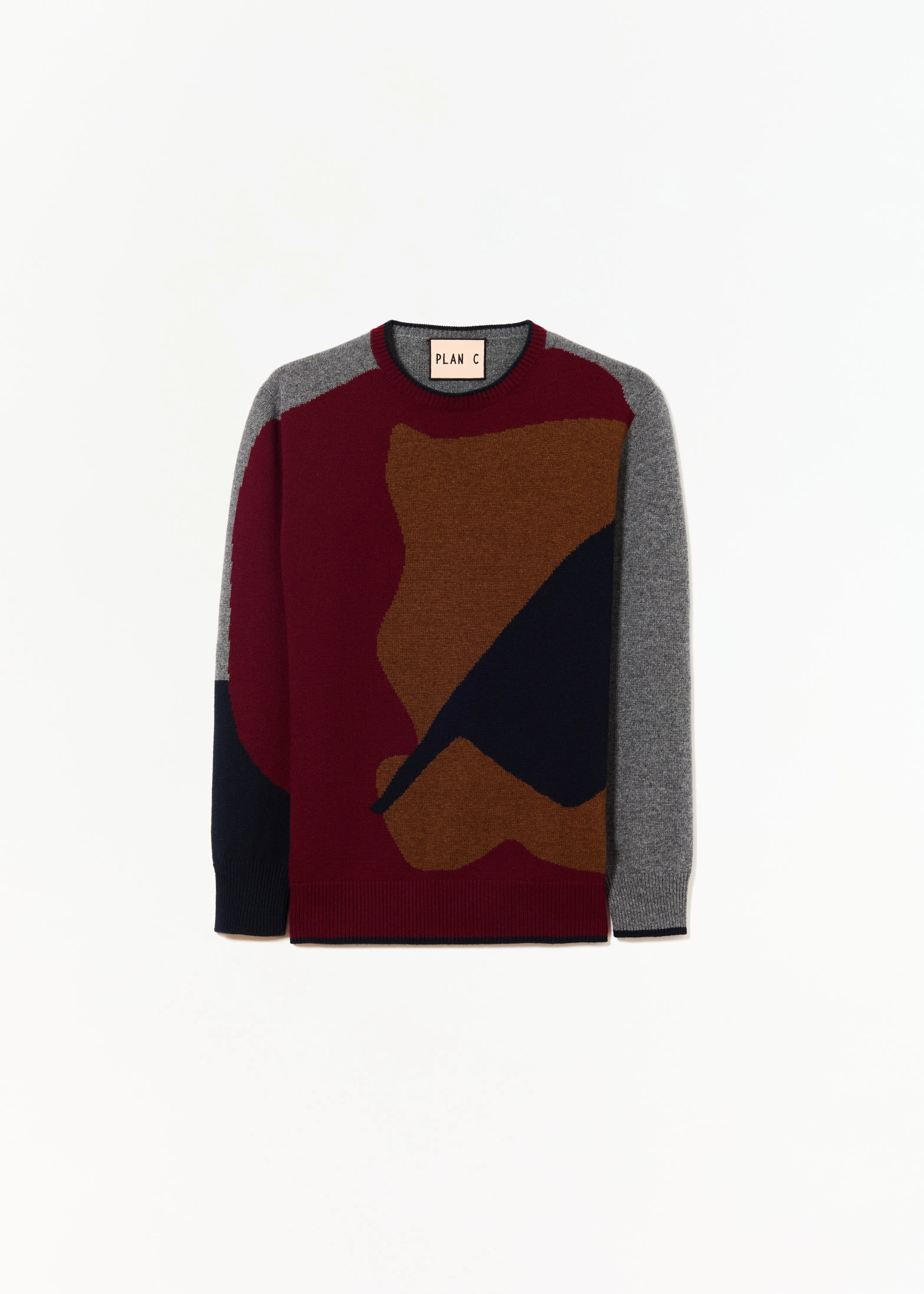 MULTICOLOR CREW NECK SWEATER sold by Plan C
