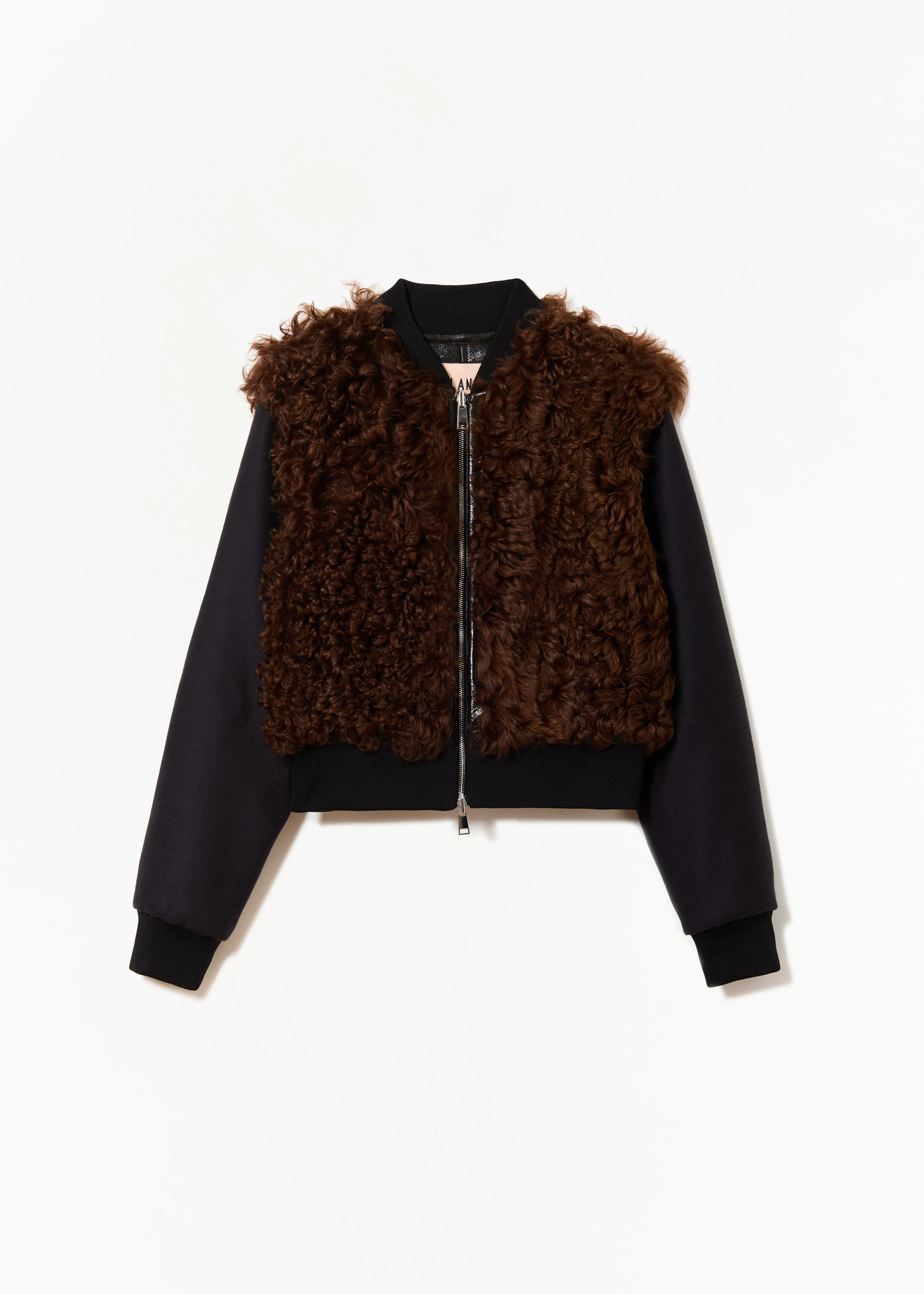 BOMBER JACKET WITH SHEARLING sold by Plan C