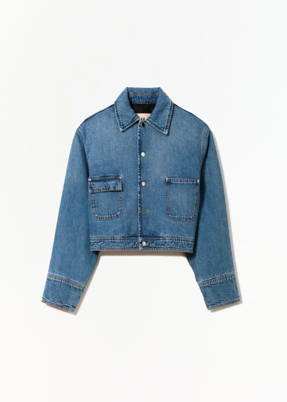 DENIM CROPPED JACKET made by Plan C