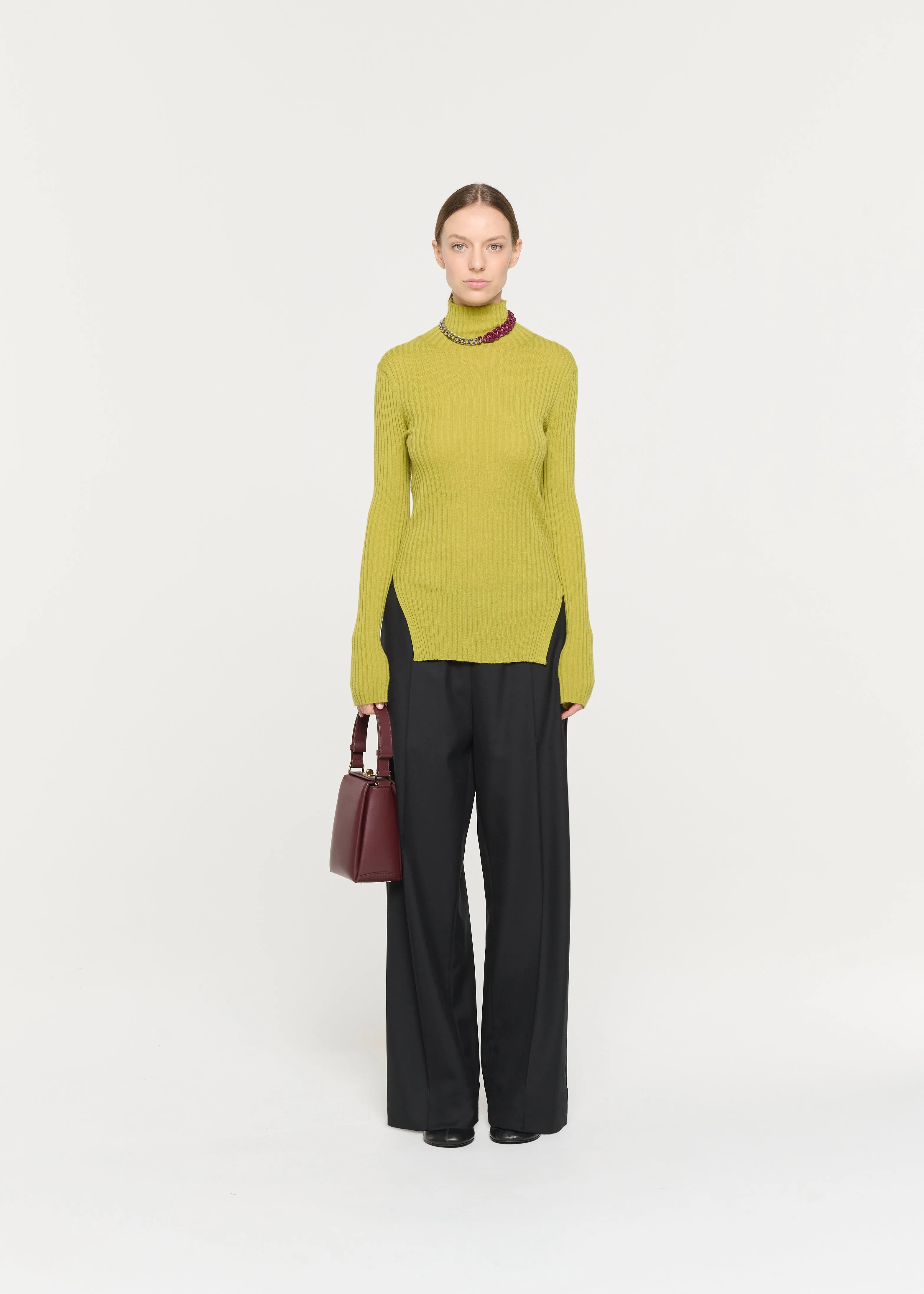 ACID GREEN MERINO TURTLENECK SWEATER sold by Plan C product image thumbnail 2