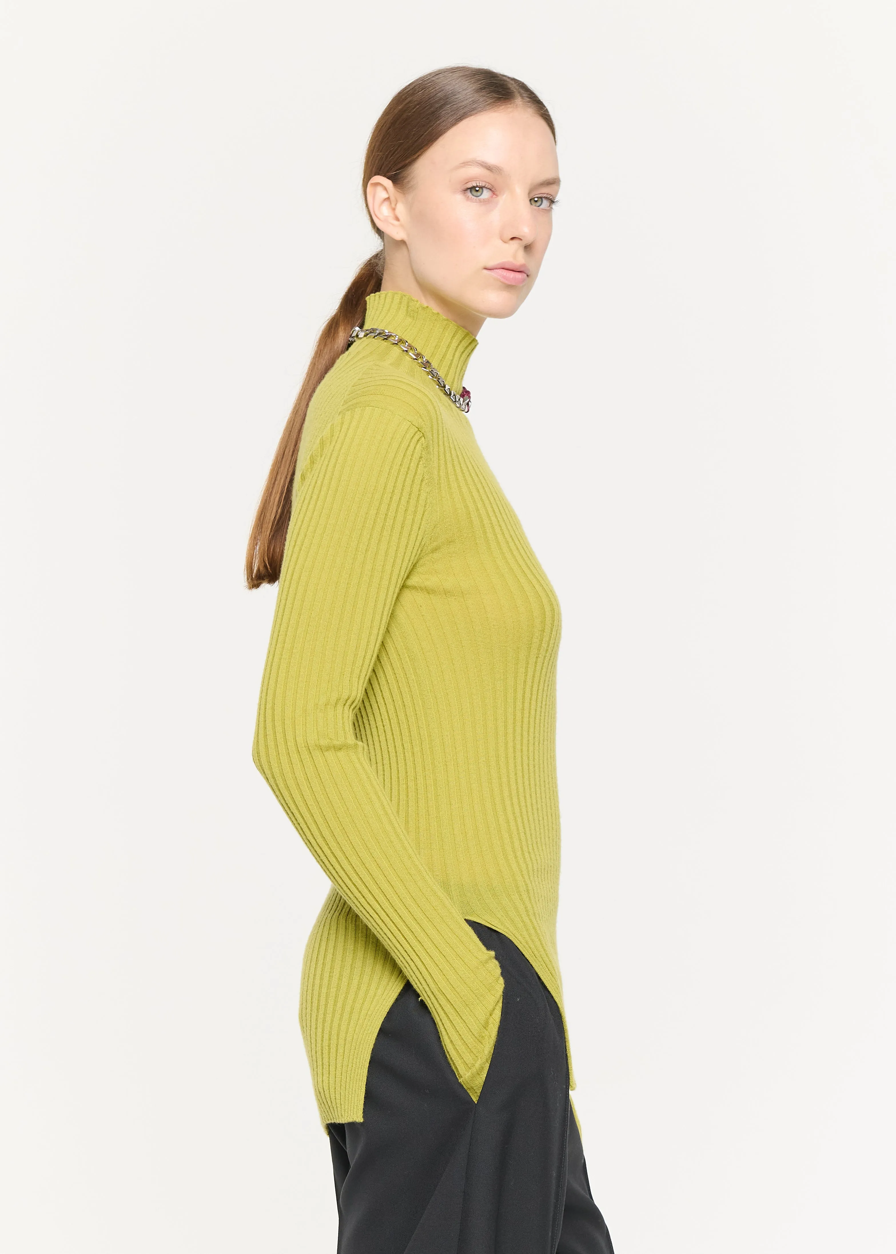 ACID GREEN MERINO TURTLENECK SWEATER sold by Plan C product image thumbnail 5