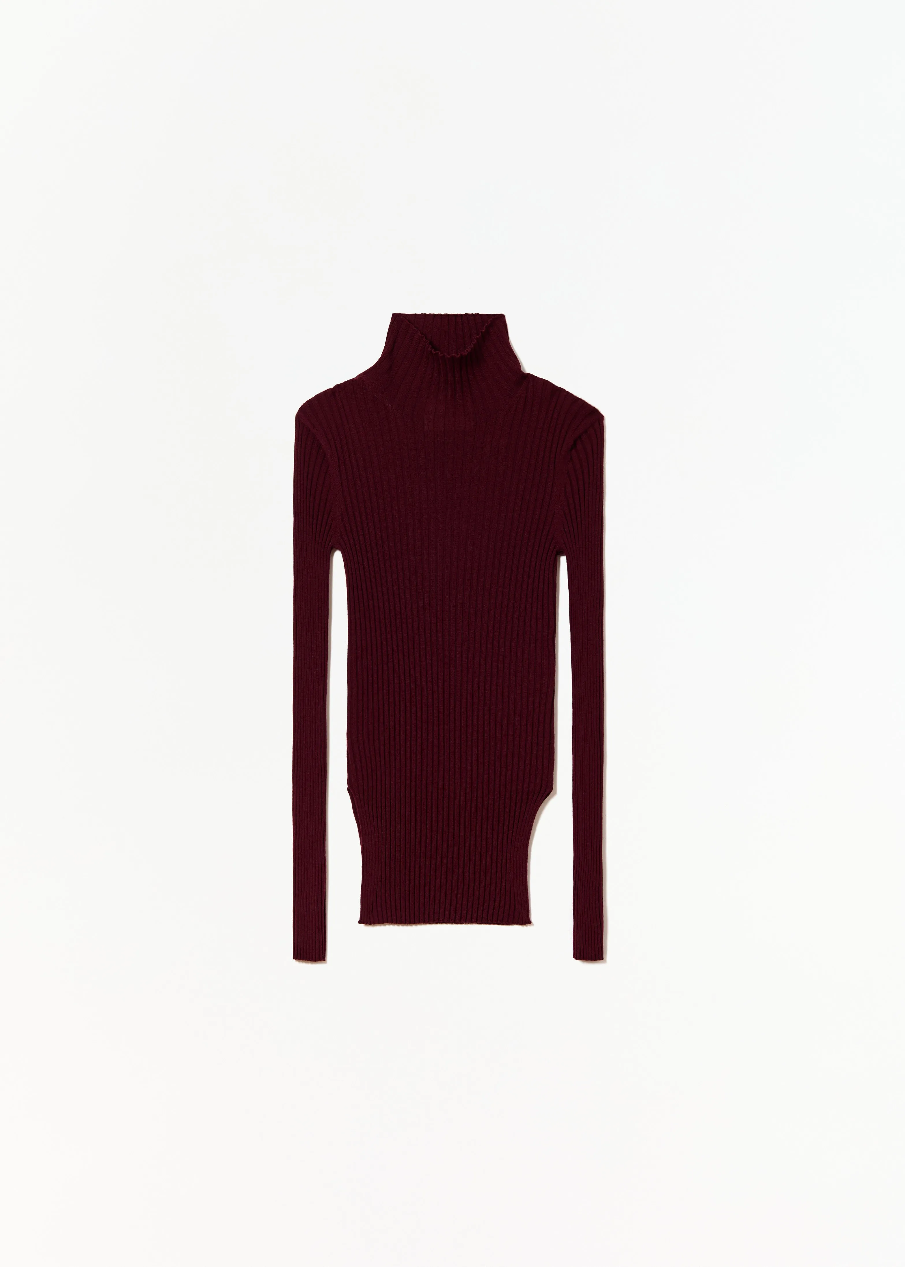 BURGUNDY MERINO TURTLENECK SWEATER sold by Plan C