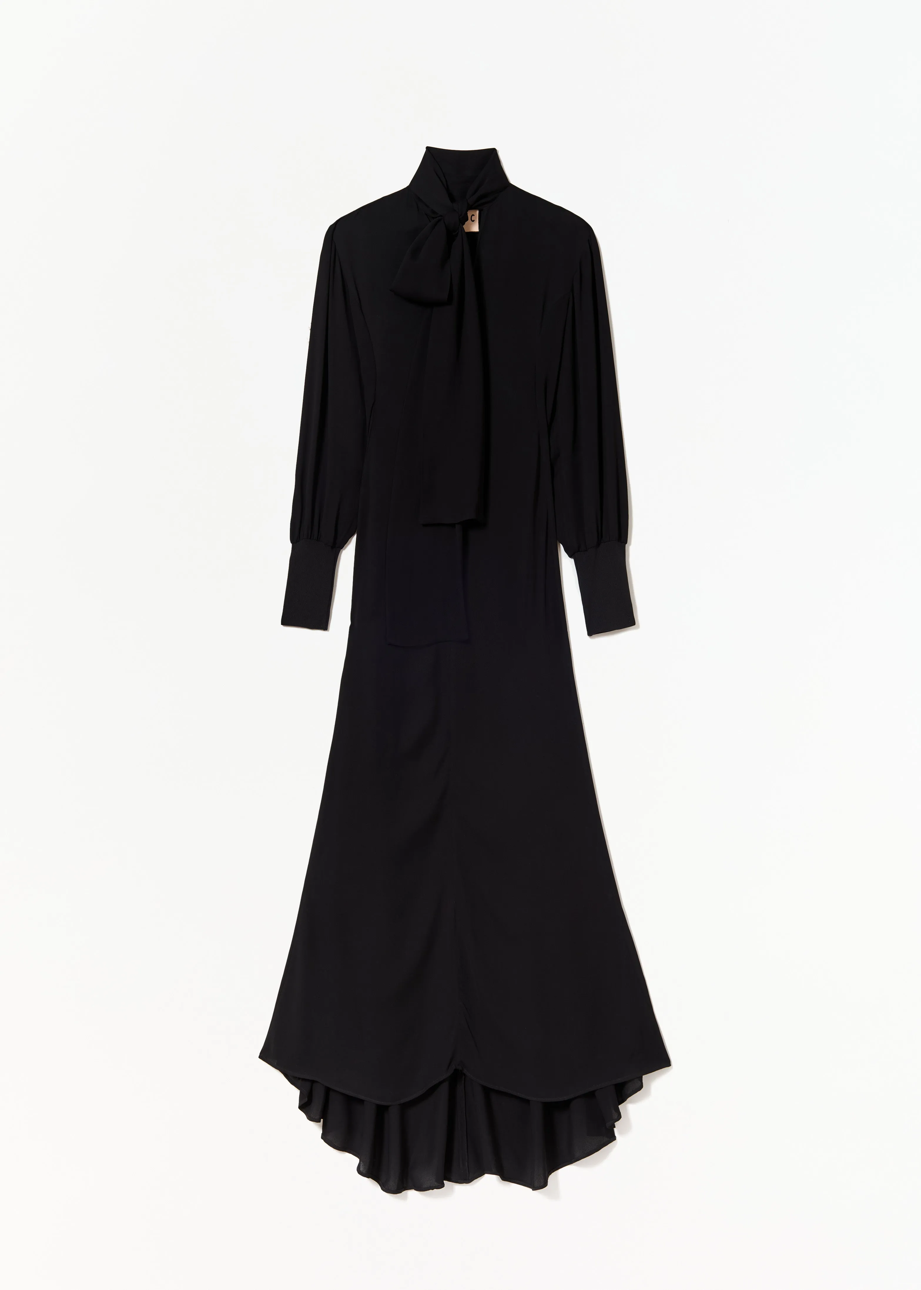 BLACK GEORGETTE LONG DRESS sold by Plan C