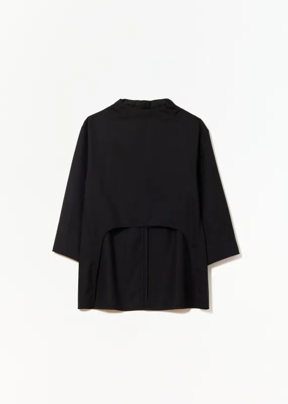 BLACK WOOL SHIRT made by Plan C