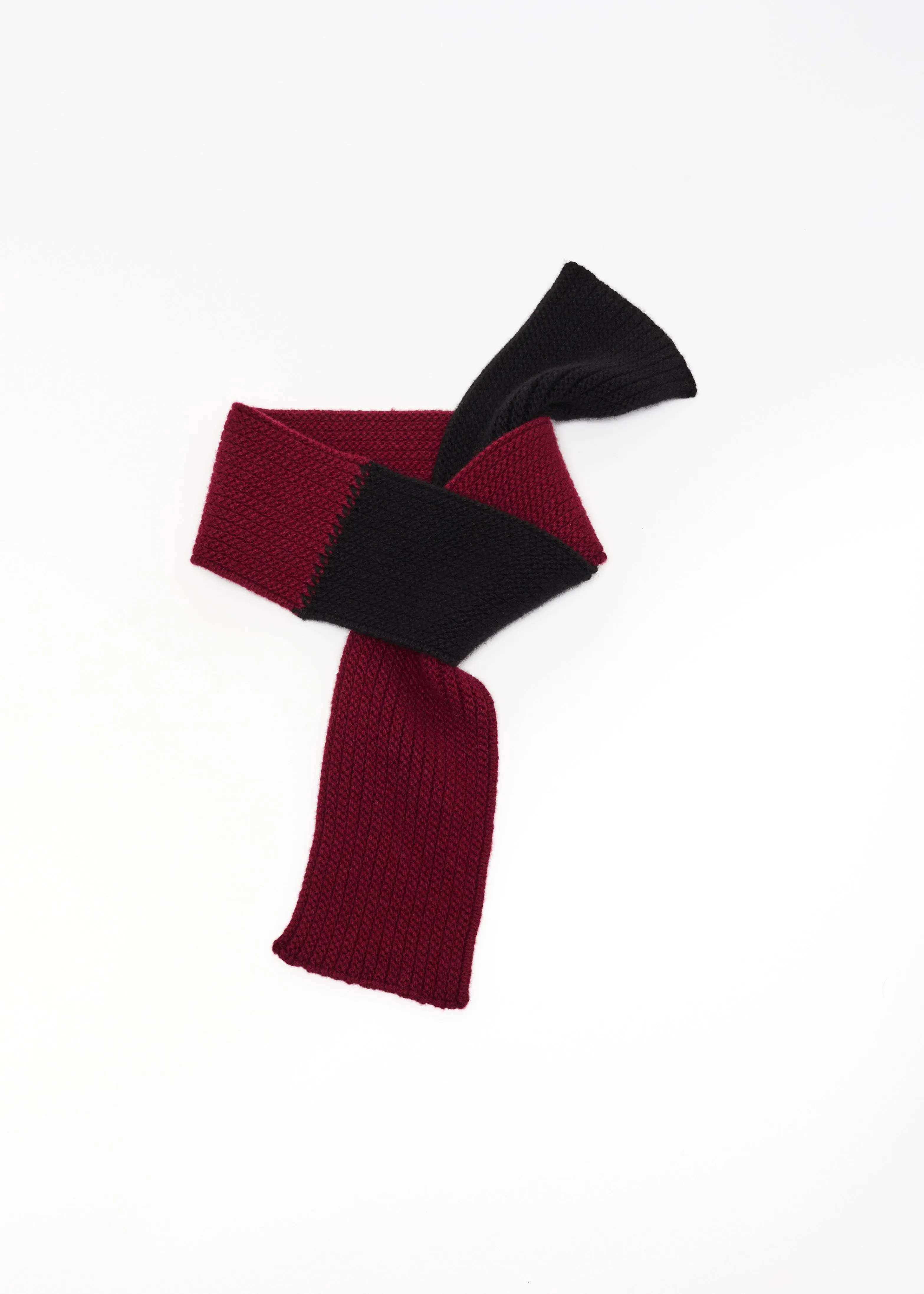BLACK BORDEAUX WOOL CASHMERE SCARF sold by Plan C product image thumbnail 2