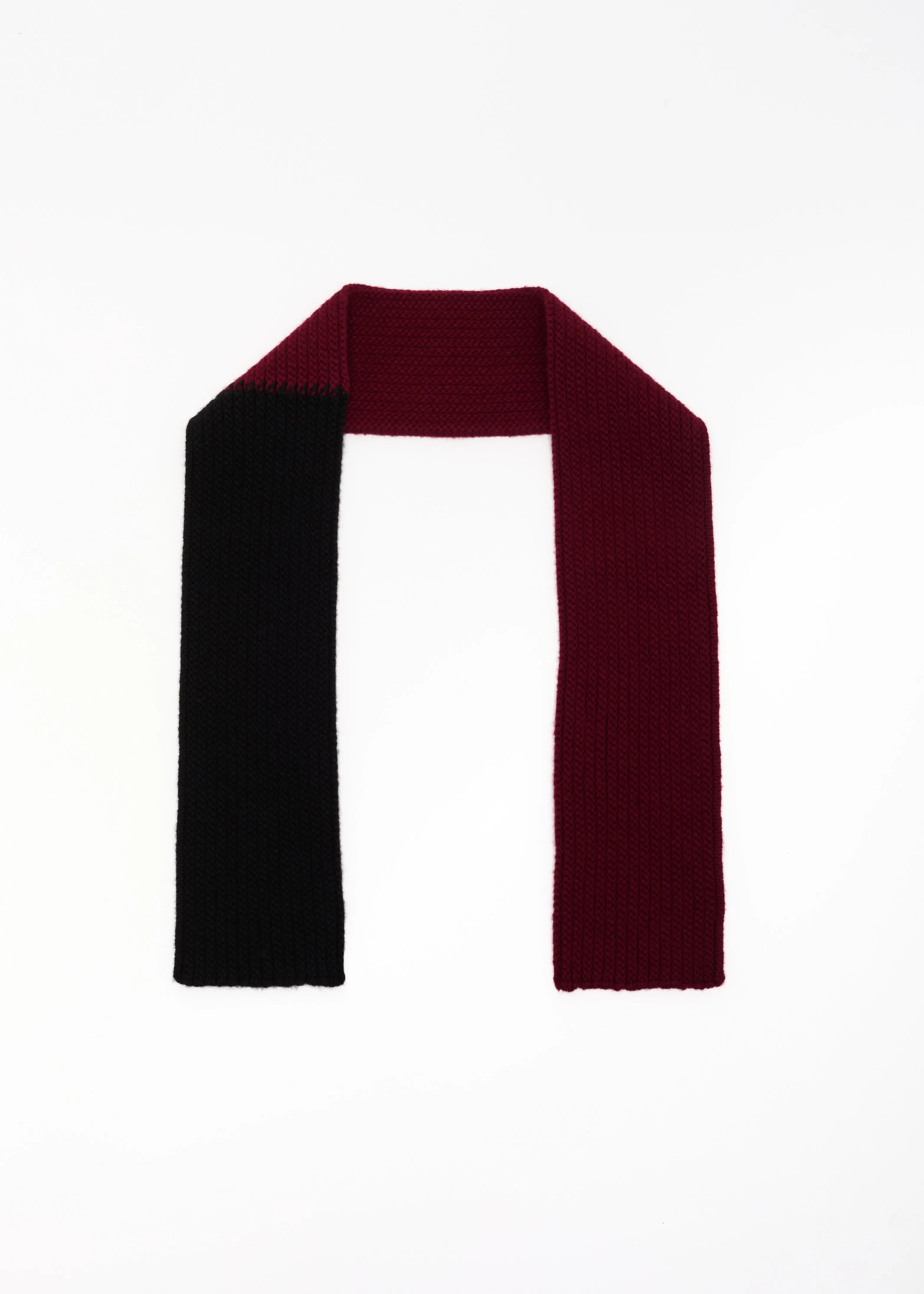 BLACK BORDEAUX WOOL CASHMERE SCARF sold by Plan C