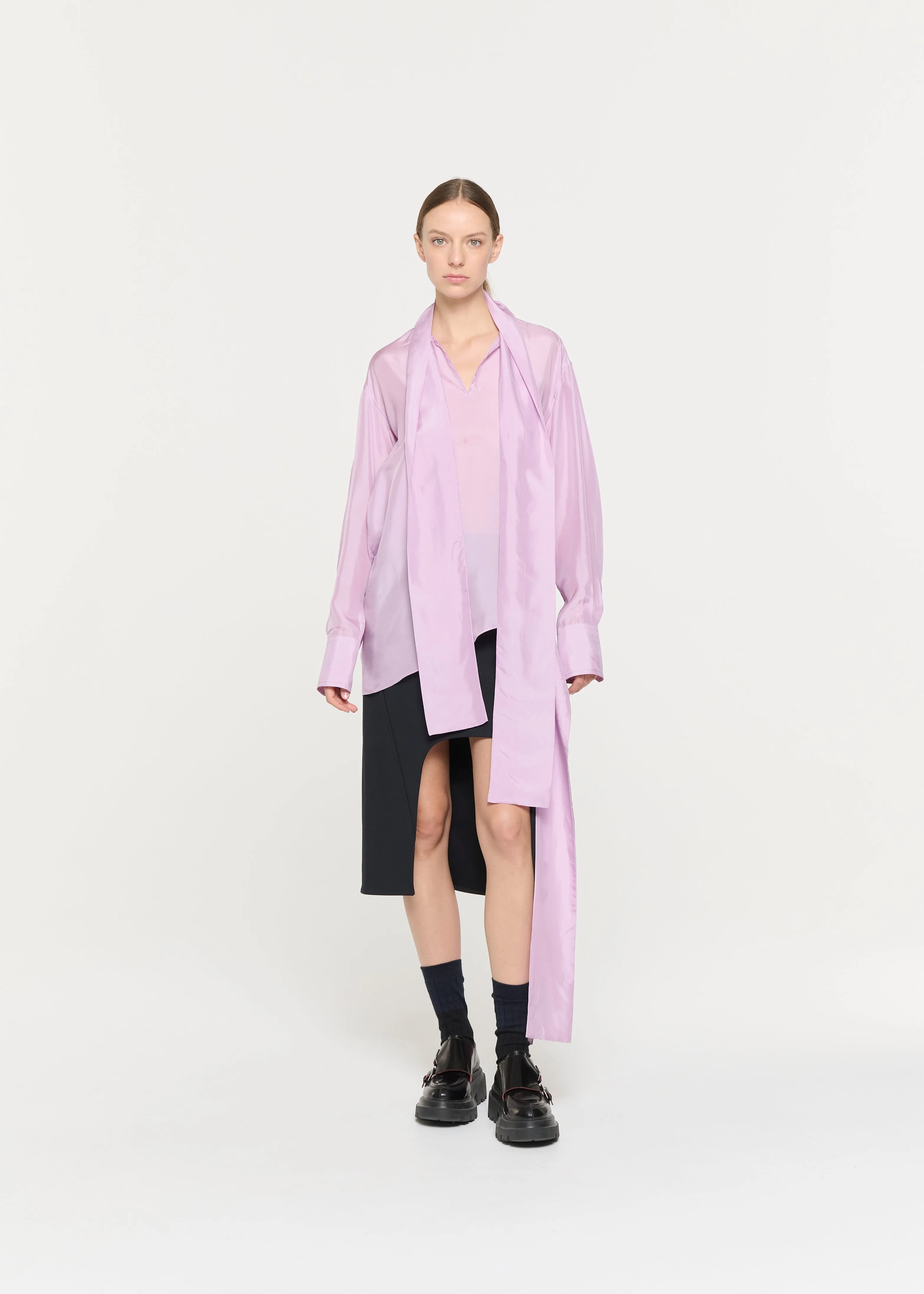 WISTERIA SILK HABOUTAI SHIRT sold by Plan C product image thumbnail 3