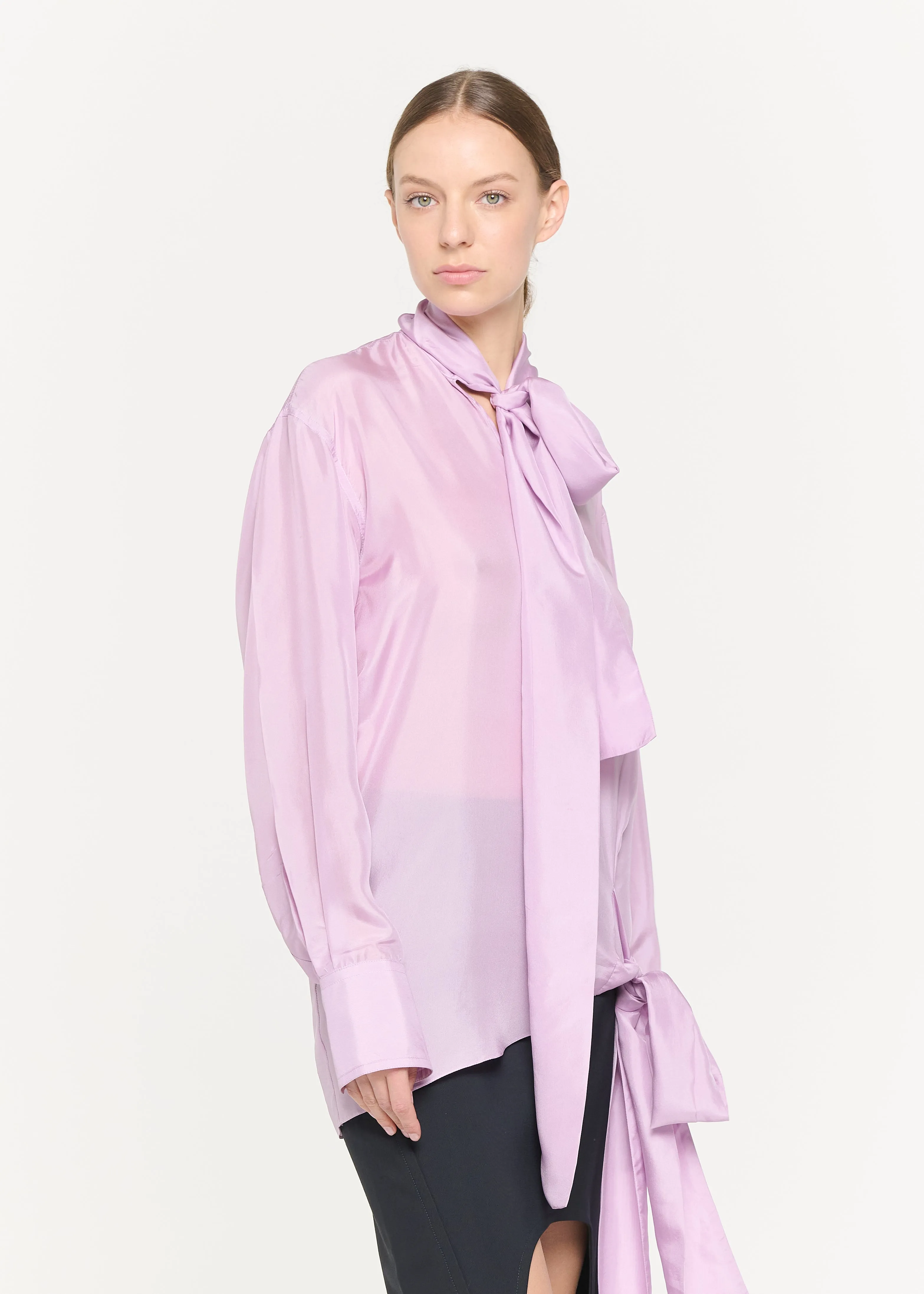 WISTERIA SILK HABOUTAI SHIRT sold by Plan C product image thumbnail 5