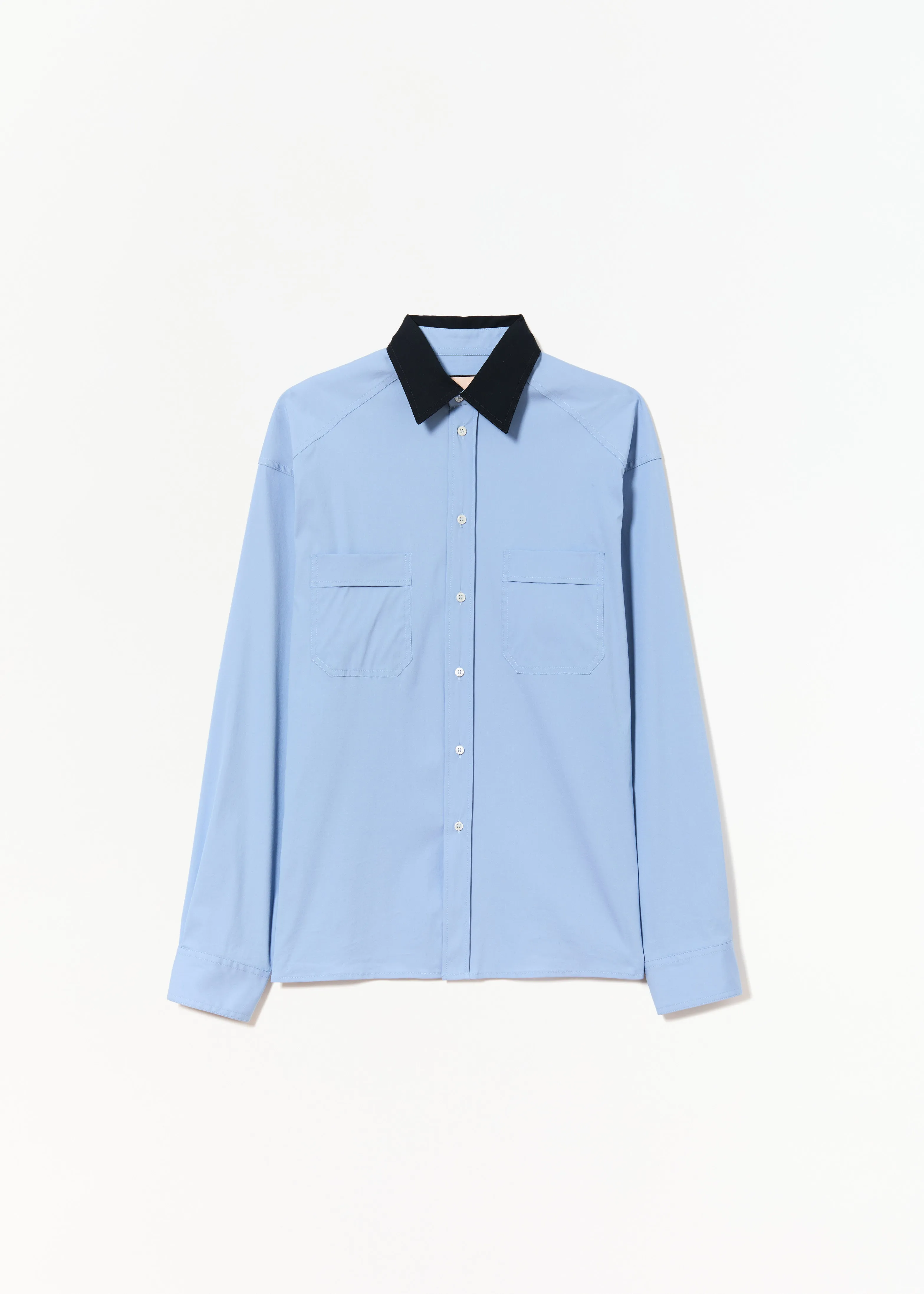 PLACID BLUE POPELINE SHIRT sold by Plan C